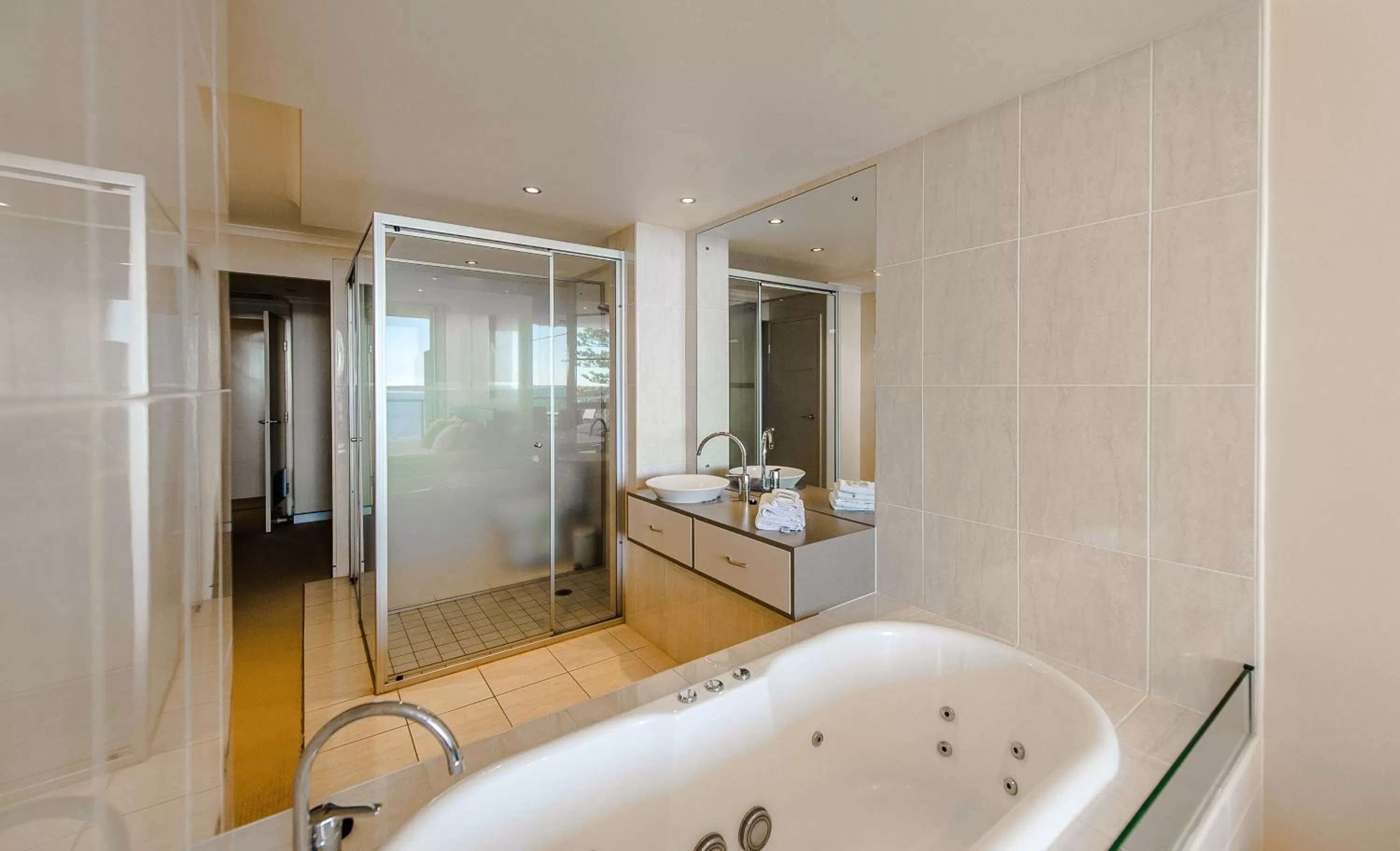 Bathroom in Sandcastle Apartments