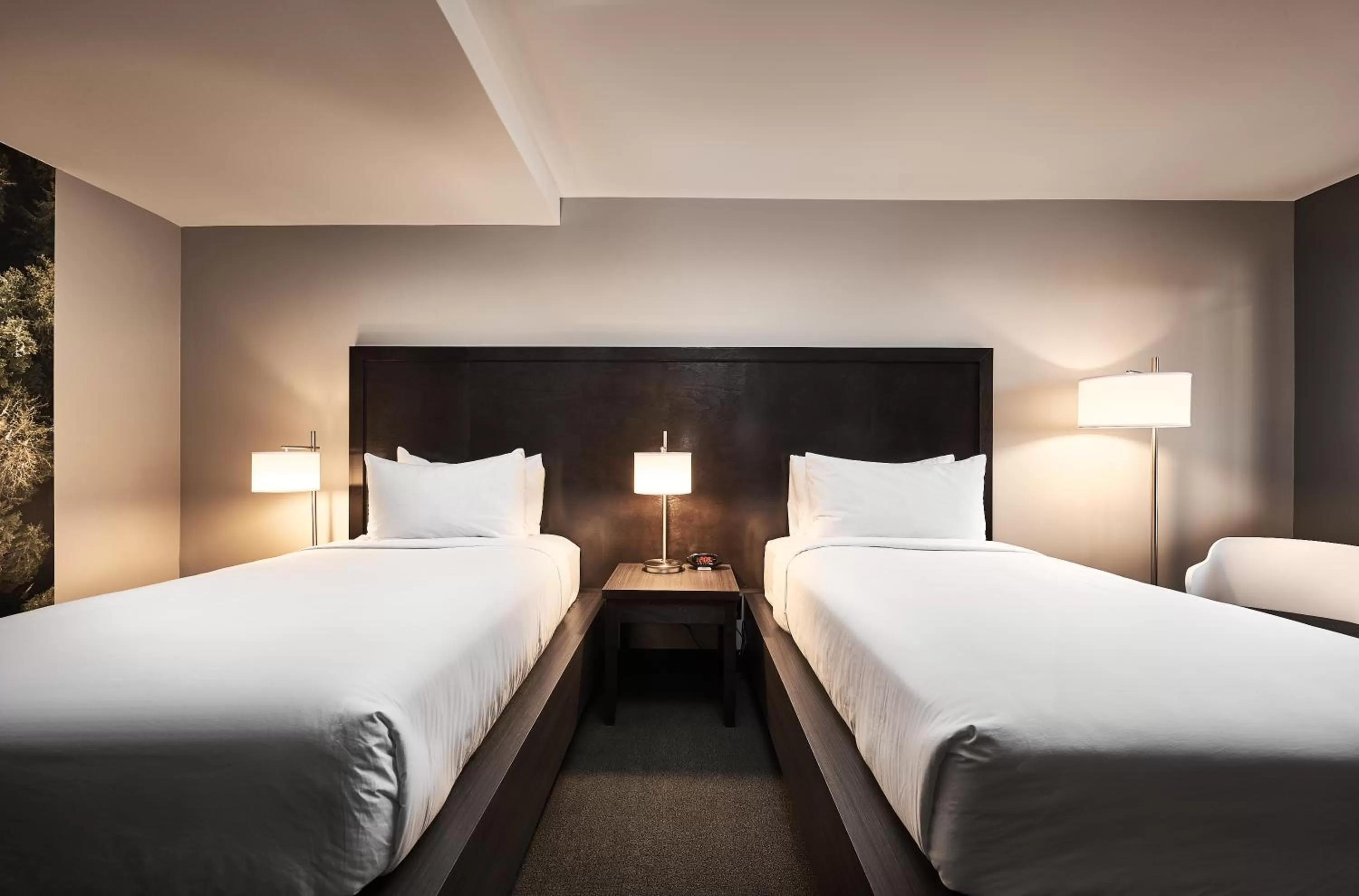 Bed in Tofino Resort + Marina