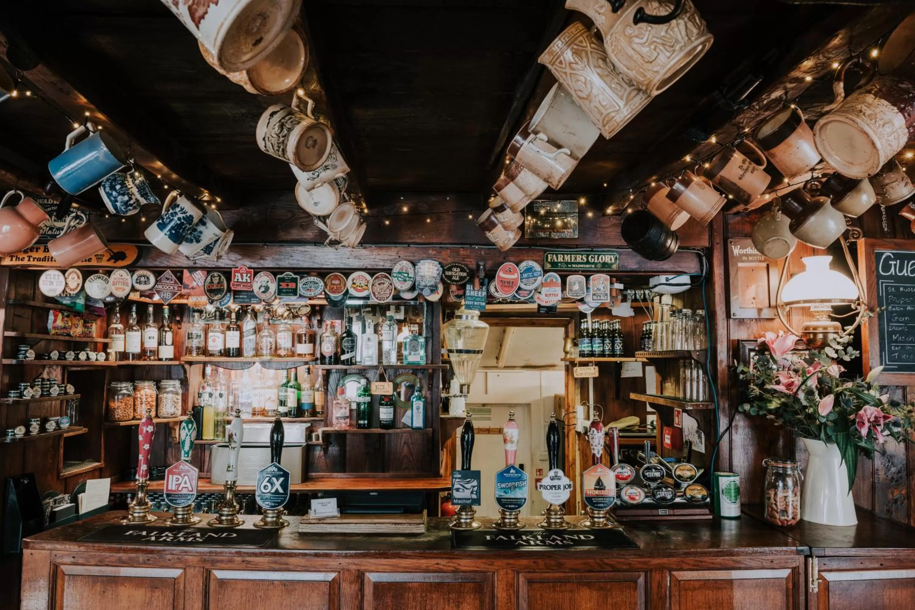 Lounge or bar in The Falkland Arms