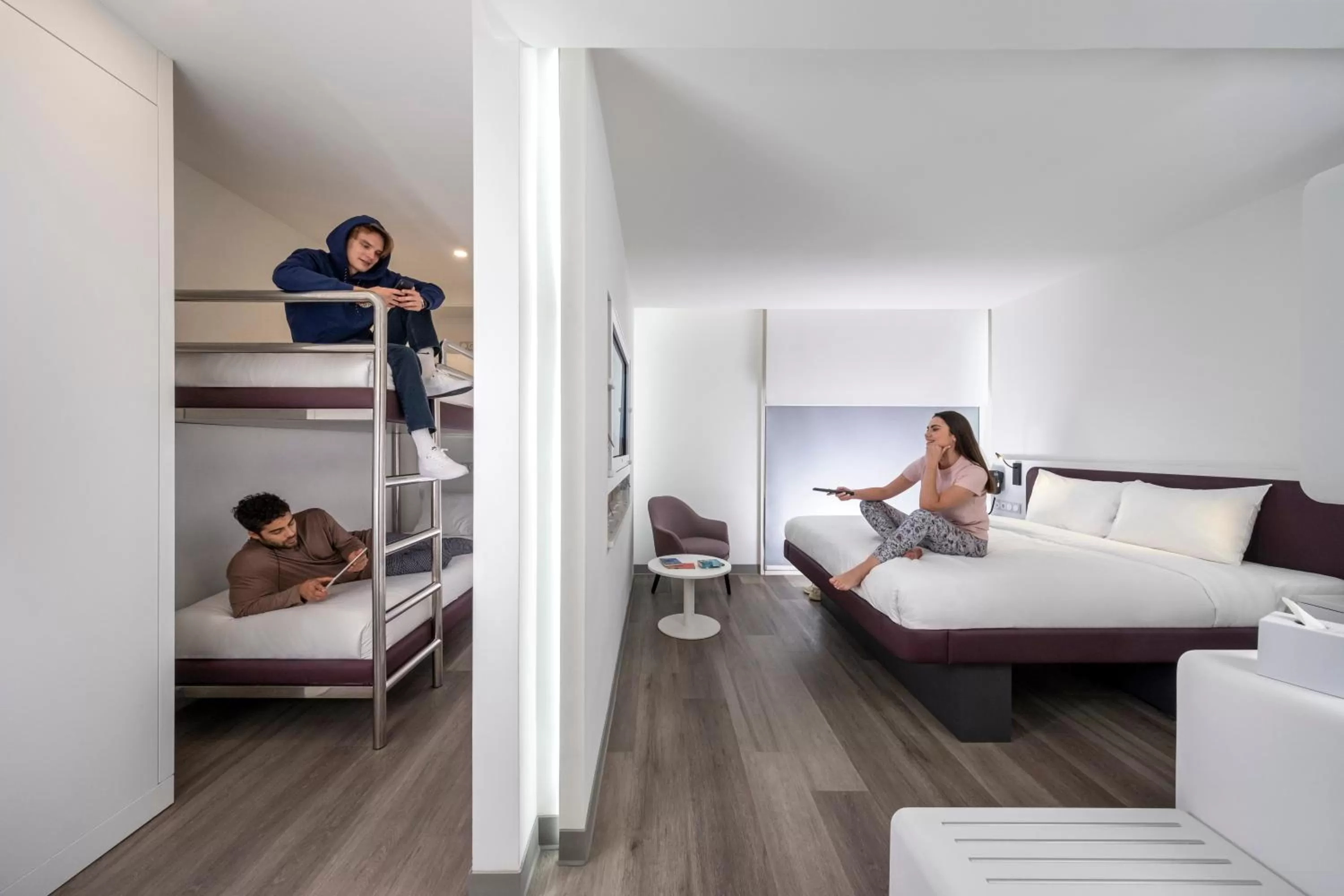 Bedroom, Bed in YOTELAIR Istanbul Airport, Duty free - International Transit area