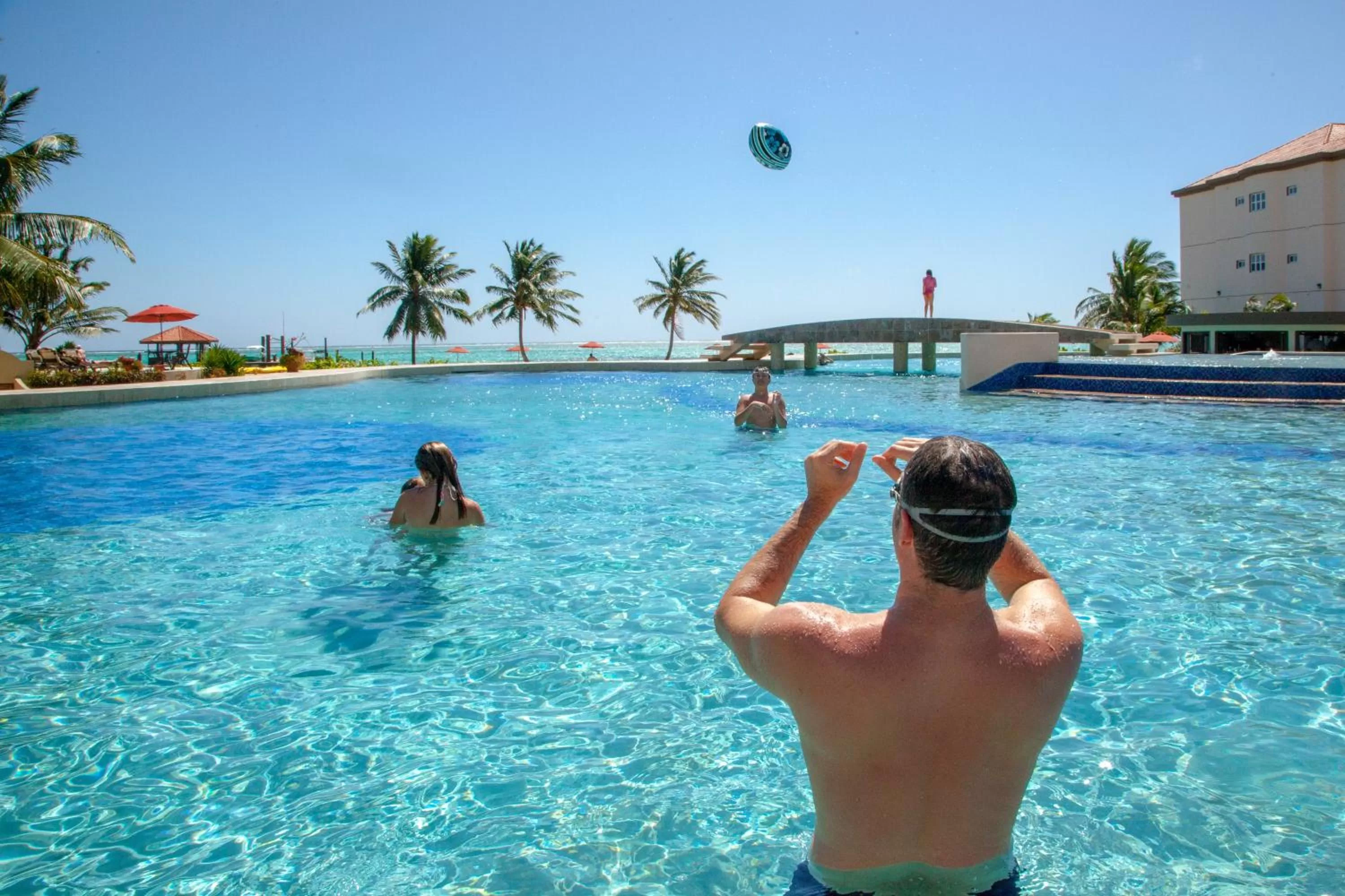 Pool view in Grand Caribe Belize