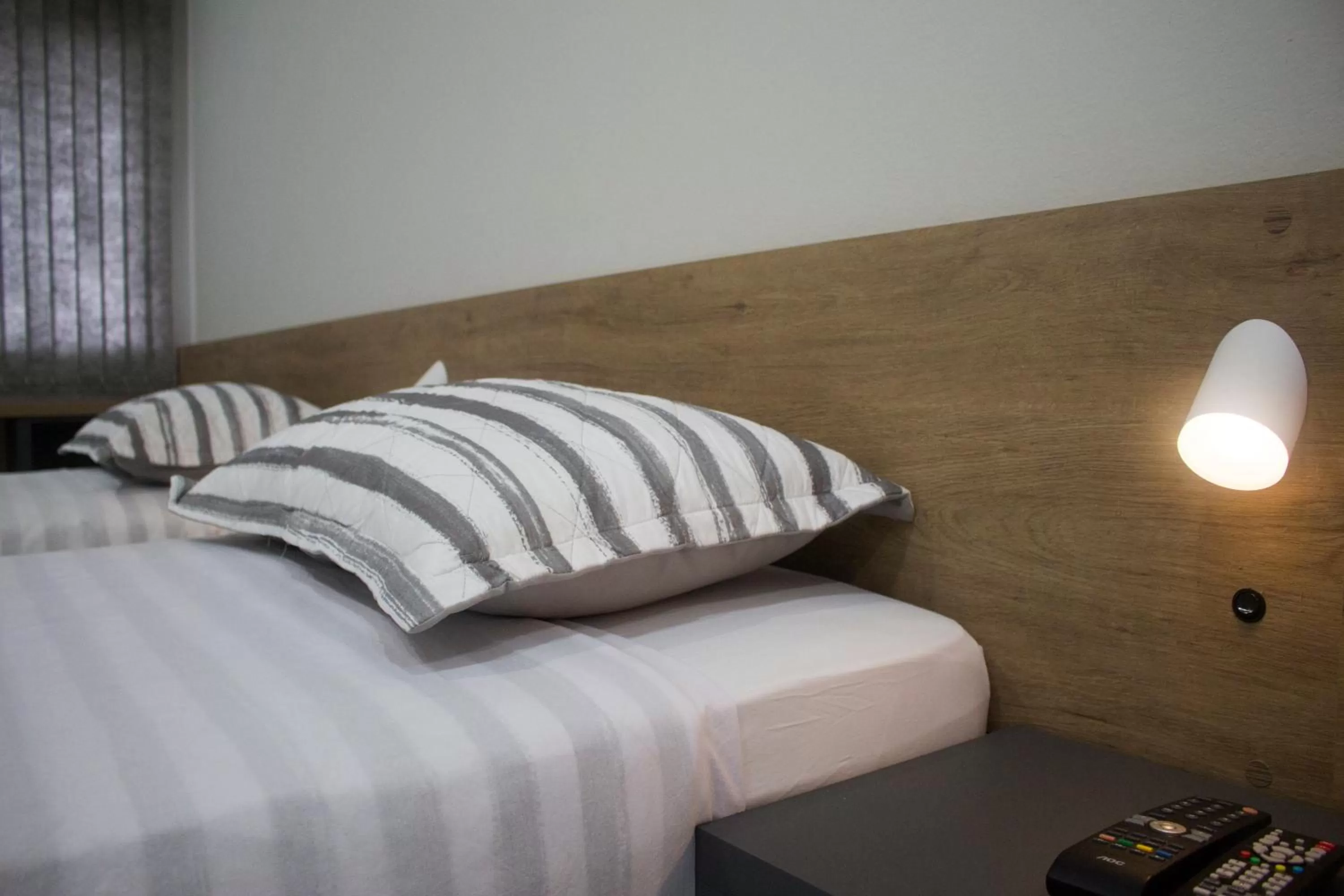 Bed in Hotel Dois Irmãos