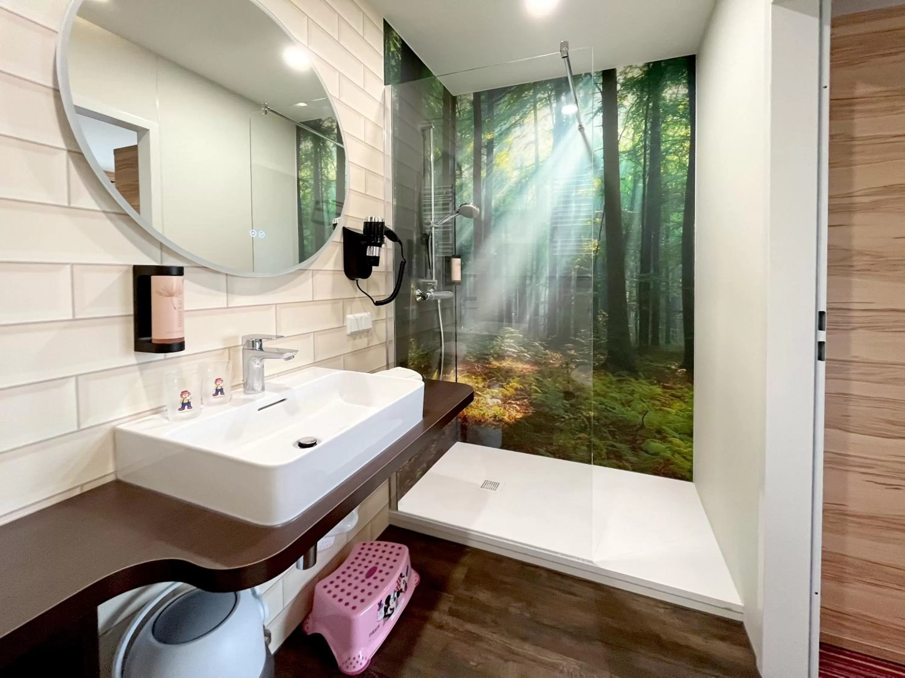 Bathroom in Familienhotel "Rhön Feeling"