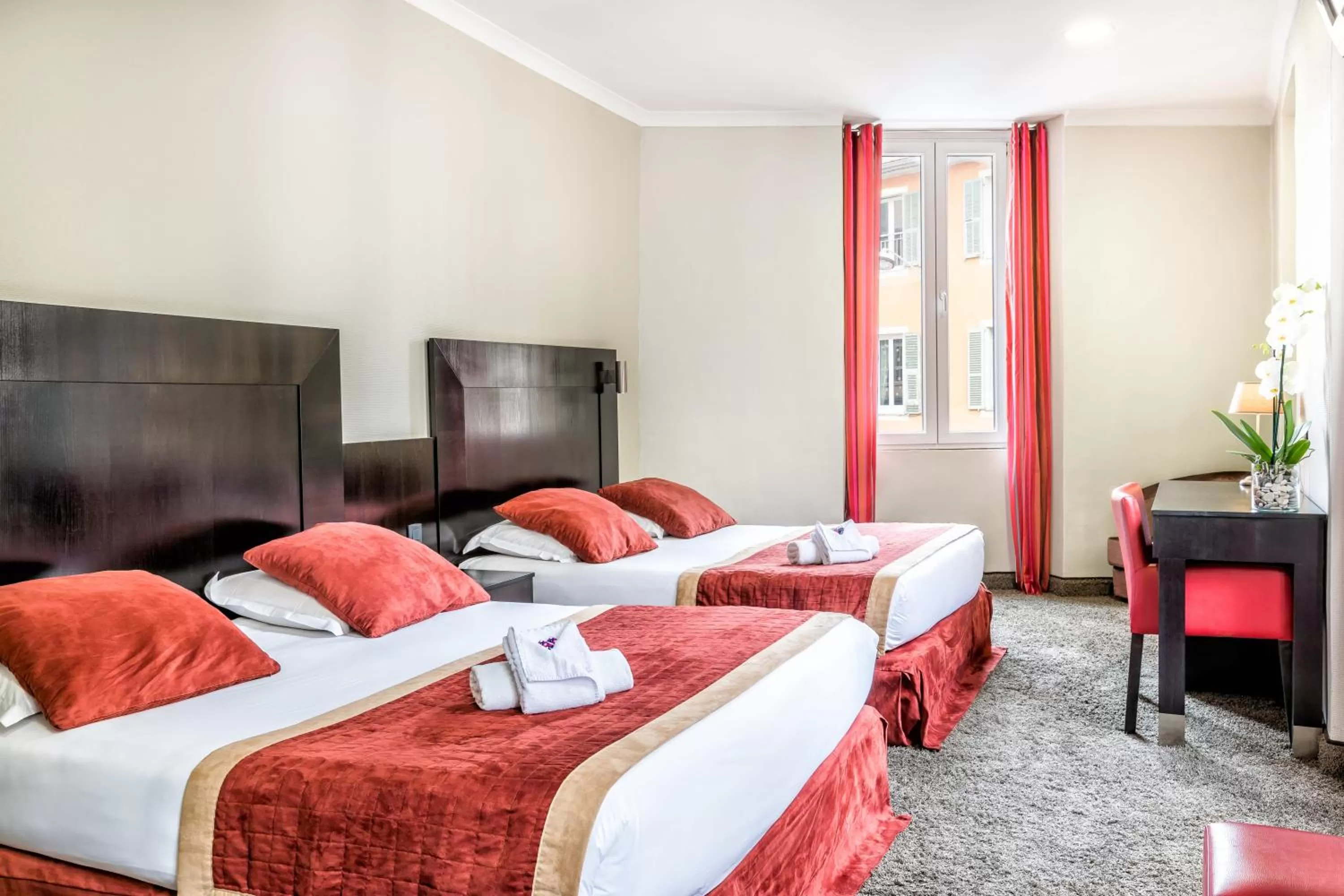 Bed in Hotel De Suède