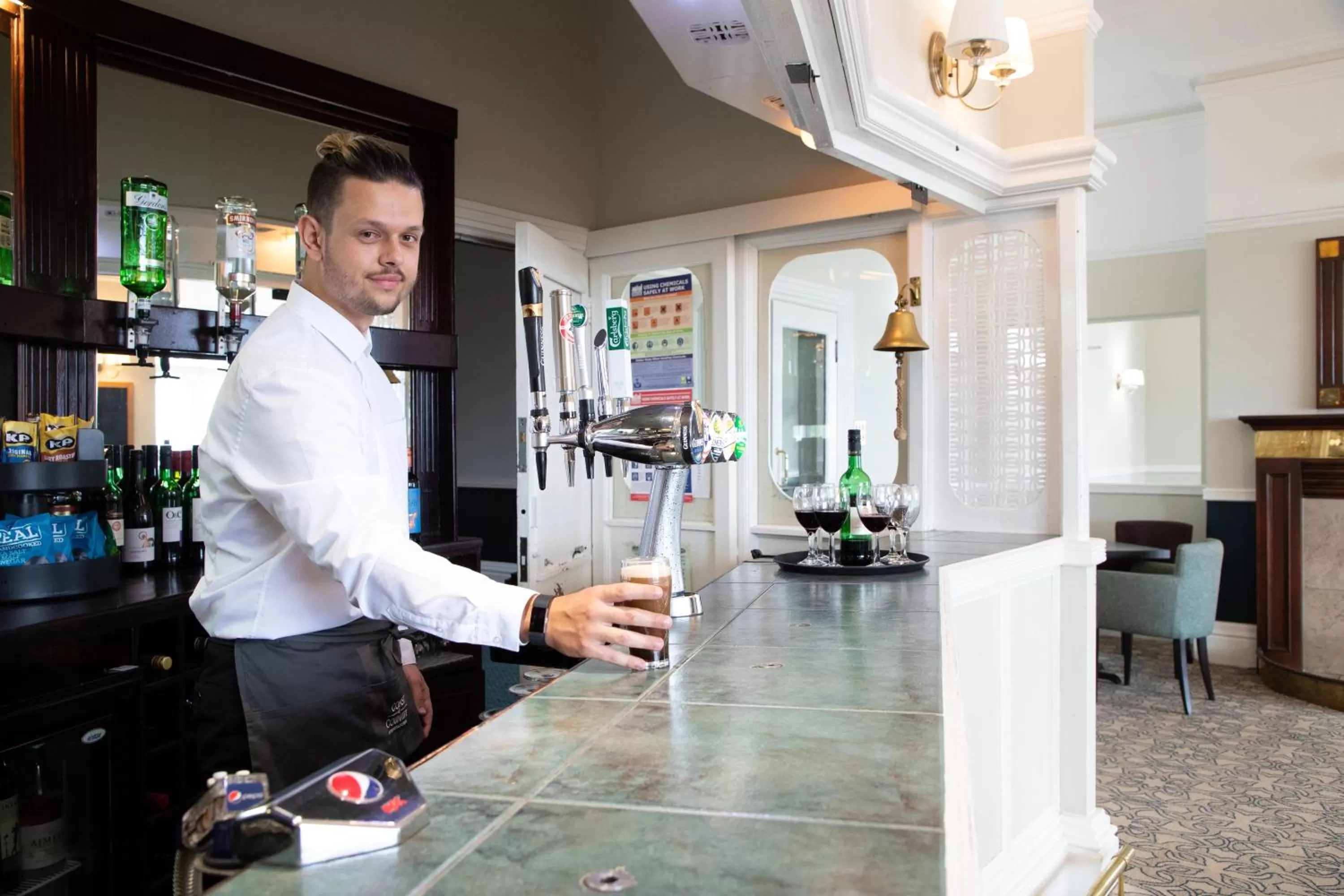 Lounge or bar in The Marine Hotel