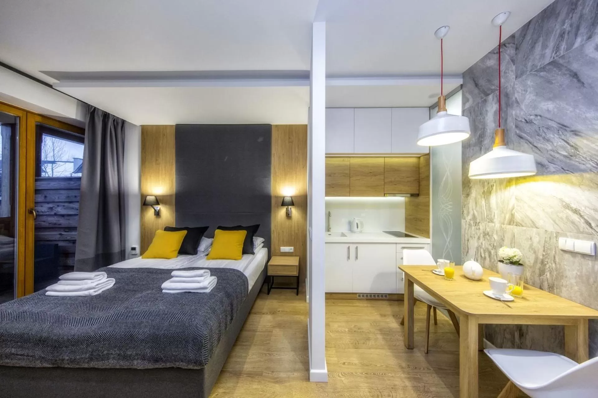 Bed in Aparthotel Giewont