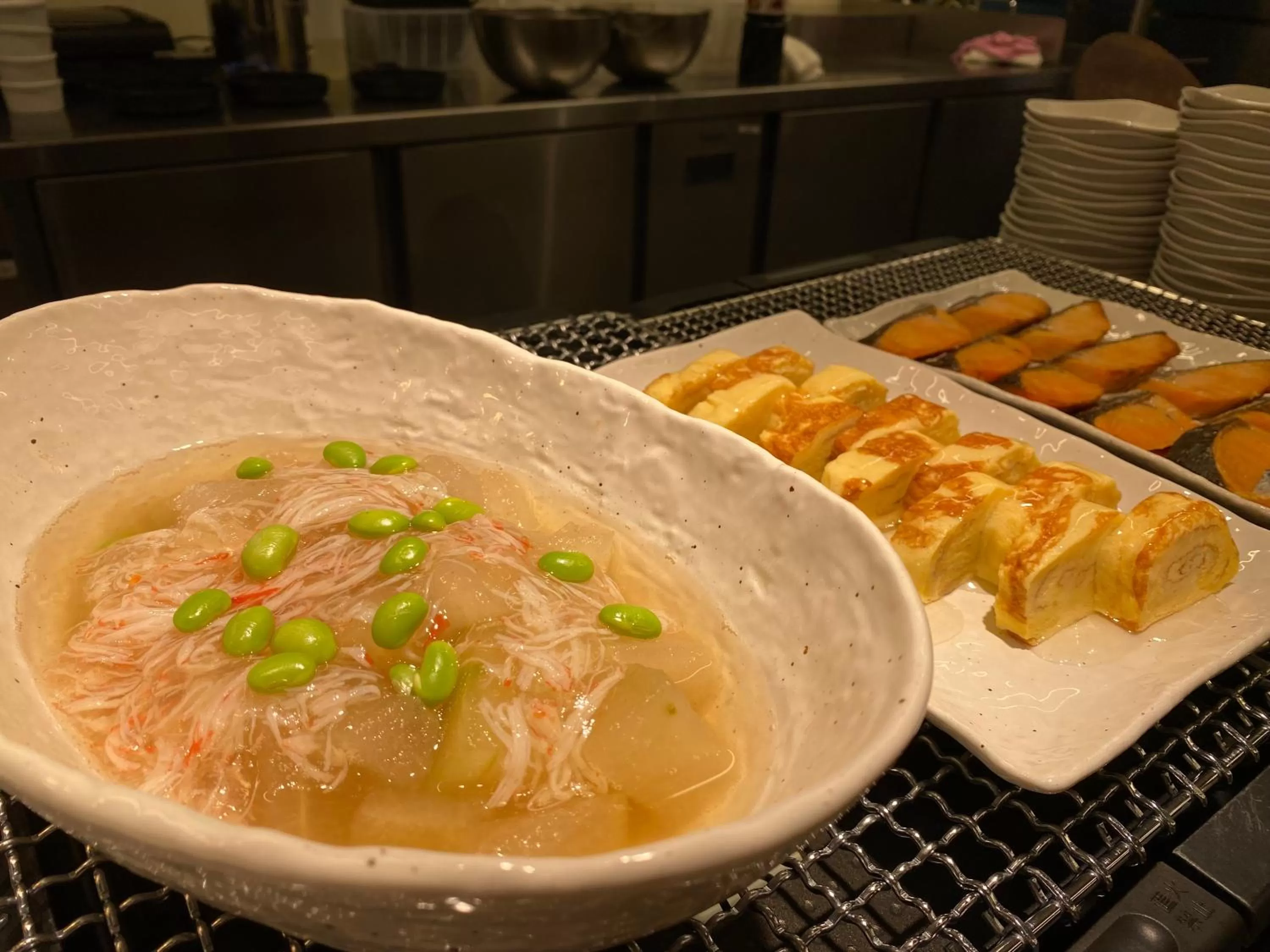Buffet breakfast in Dormy Inn Korakuen