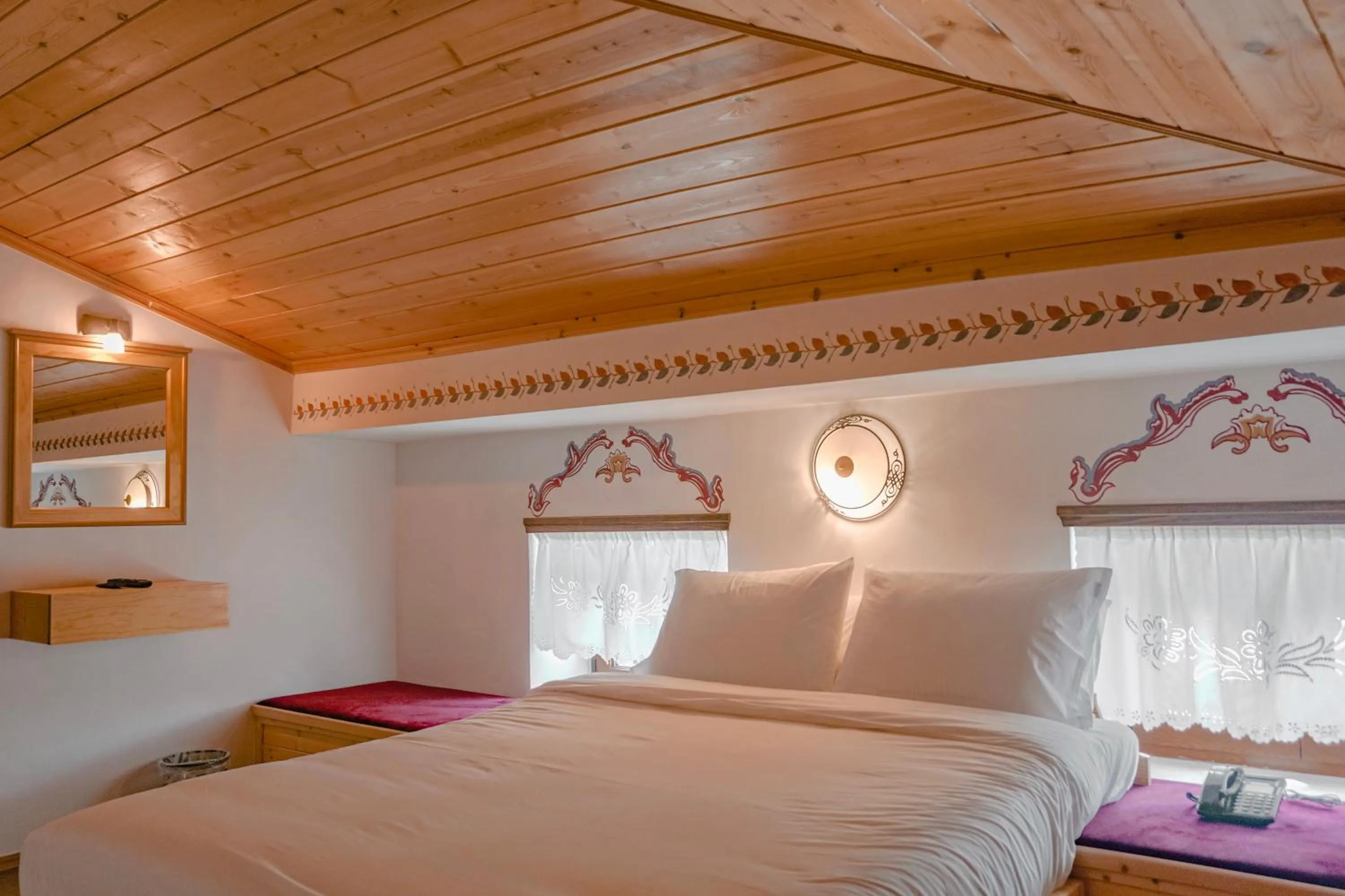 Bed in Hotel Argjiro