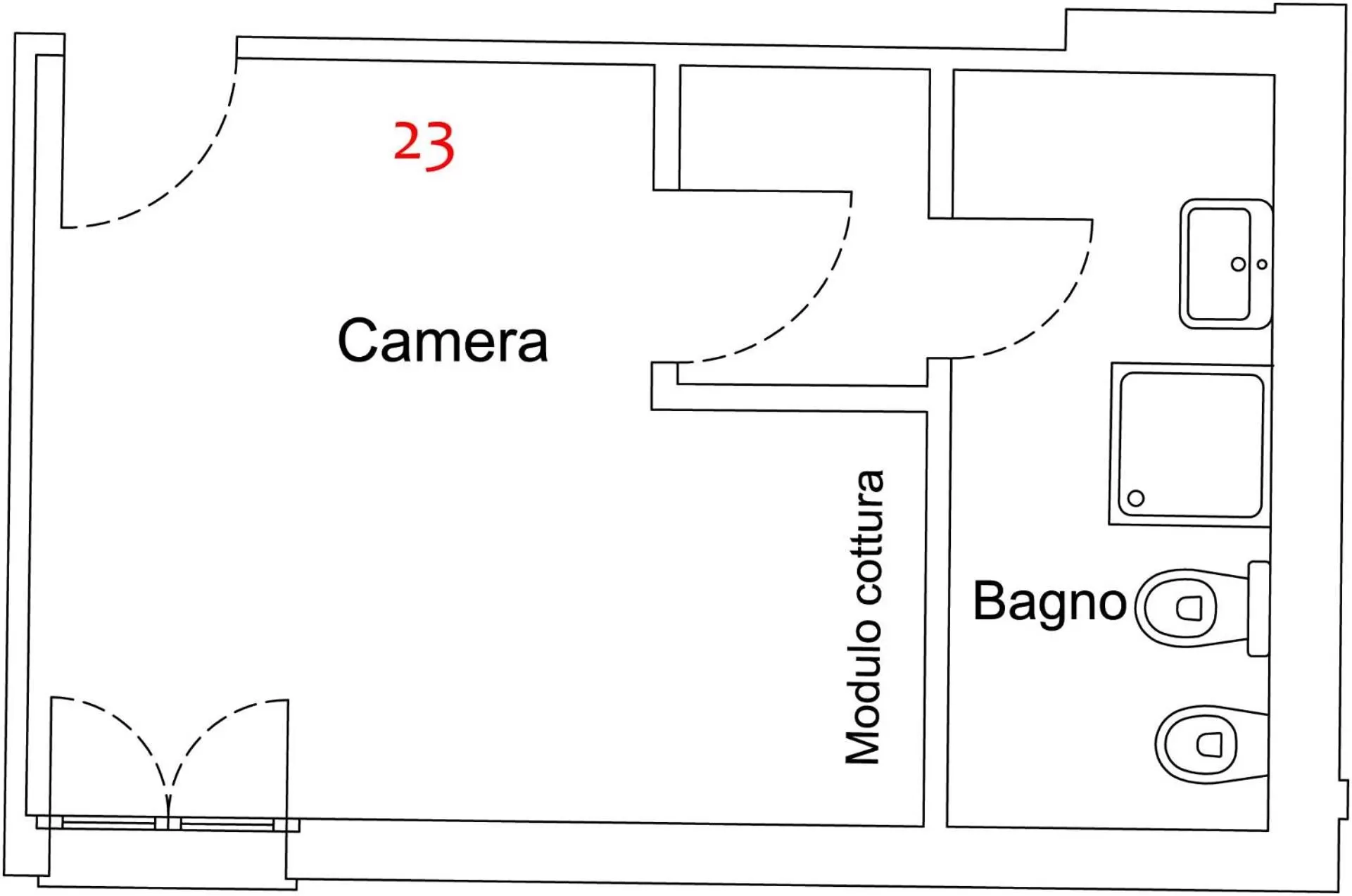 Floor plan in Apartment Lake Maggiore - ITALIA