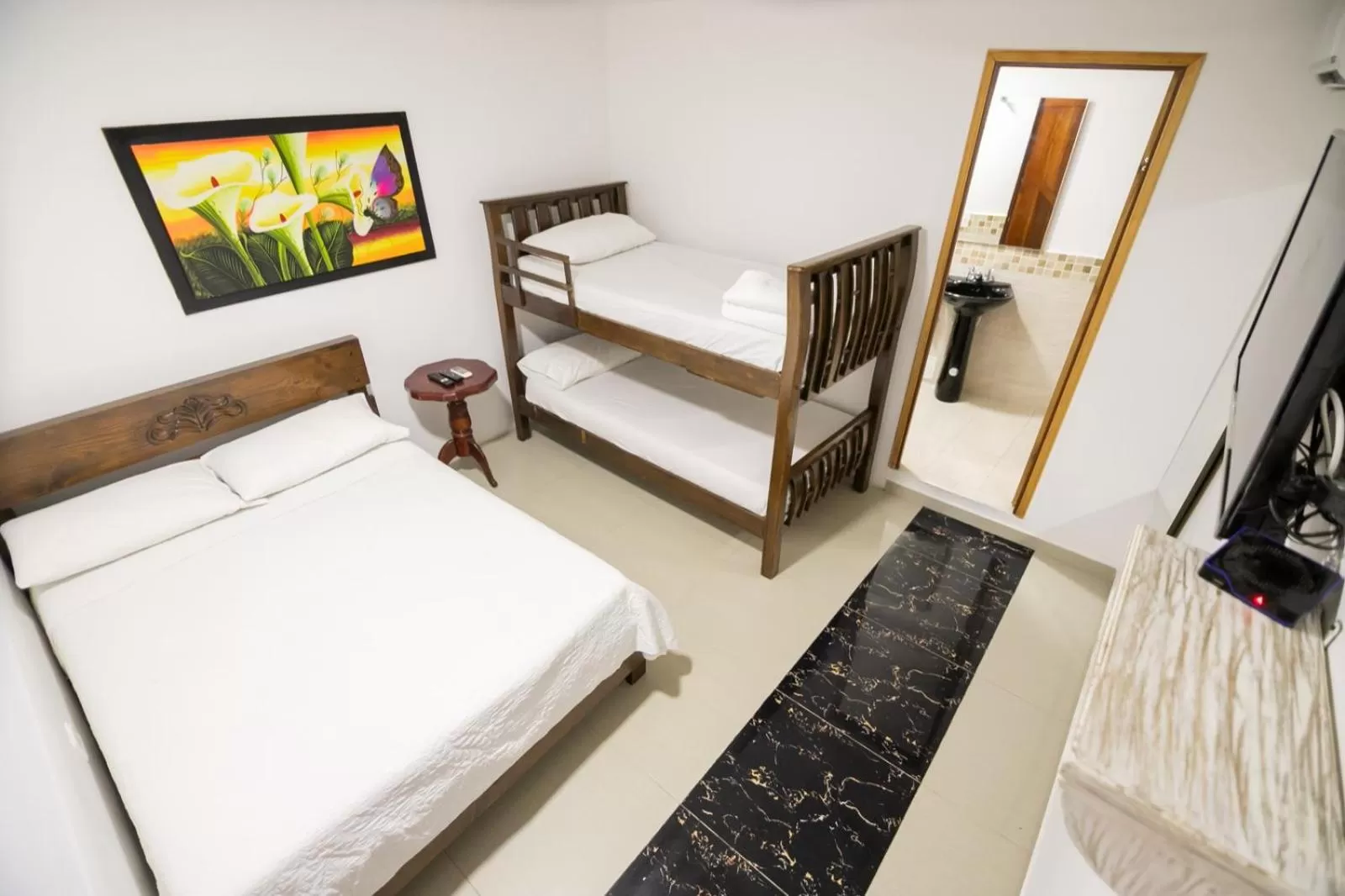 Bed in Hotel La Casona de Getsemani