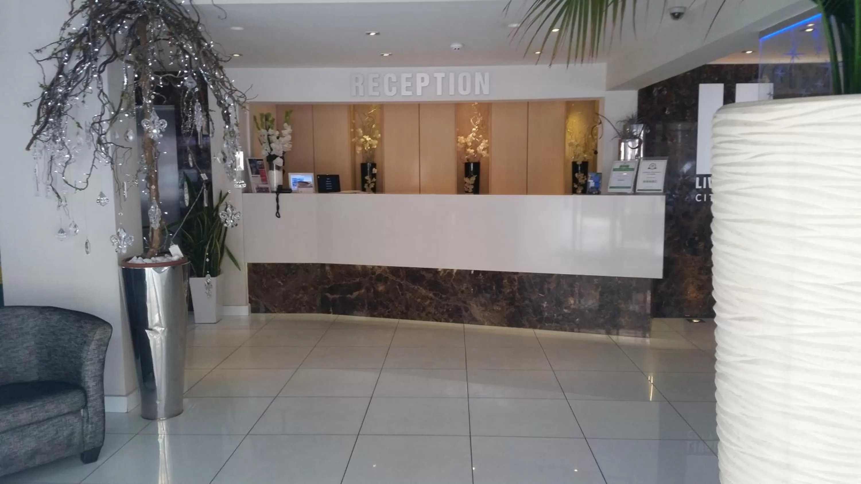 Lobby or reception in Livadhiotis City Hotel