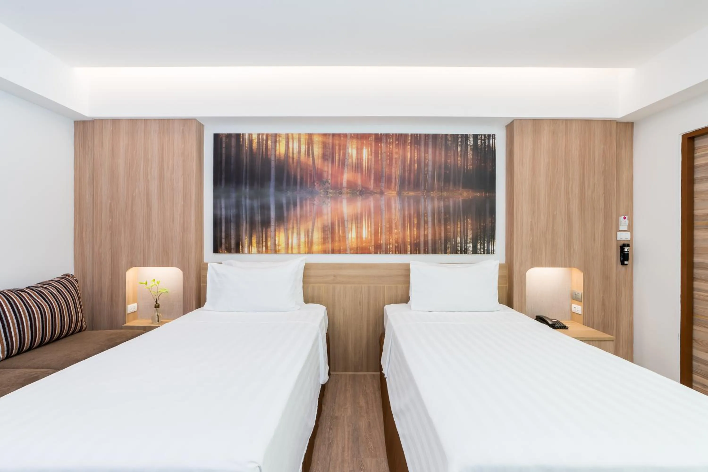 Bed in Chaba Cabana Beach Resort