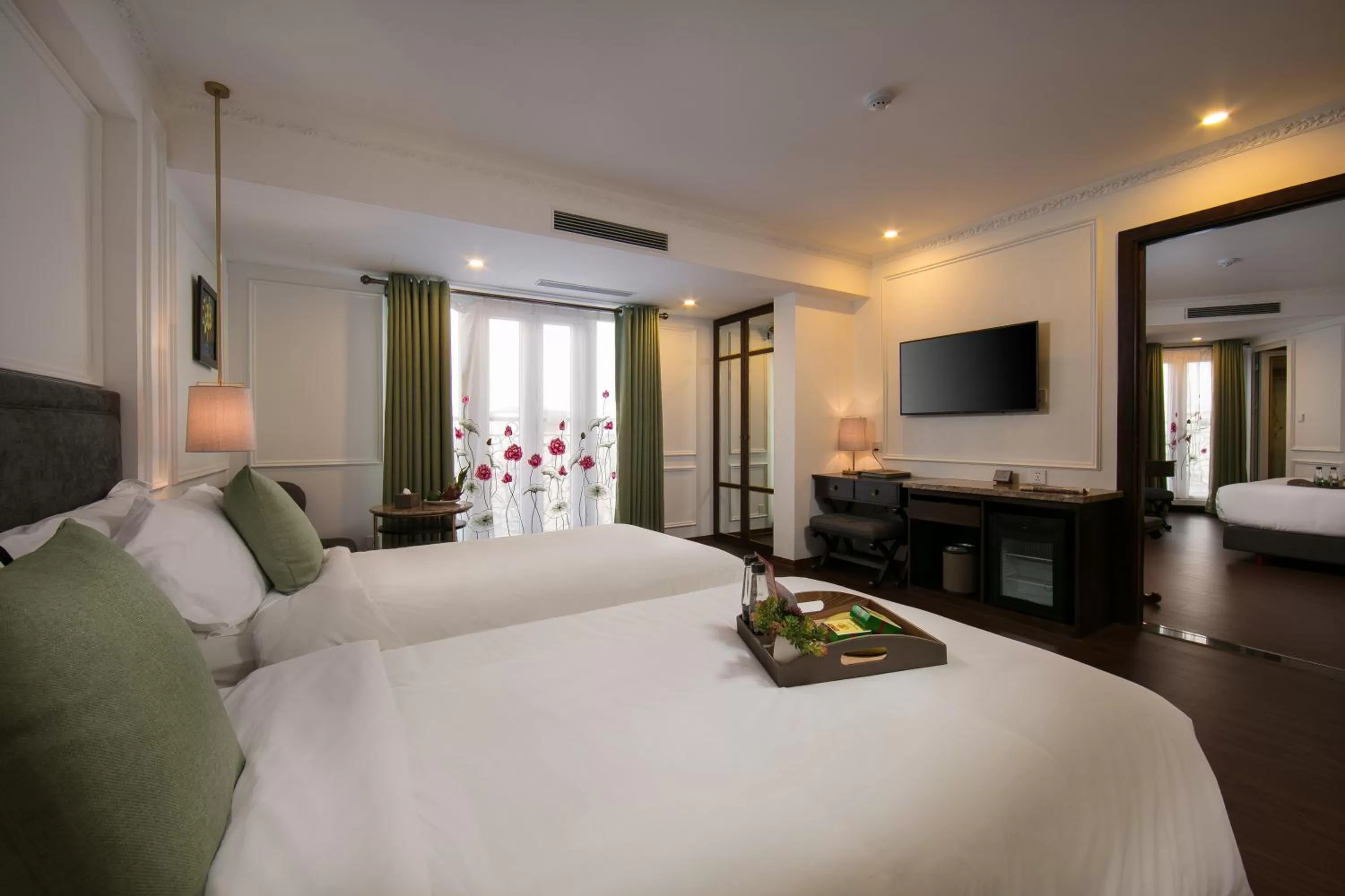 Photo of the whole room, Bed in Hanoi Allure Hotel