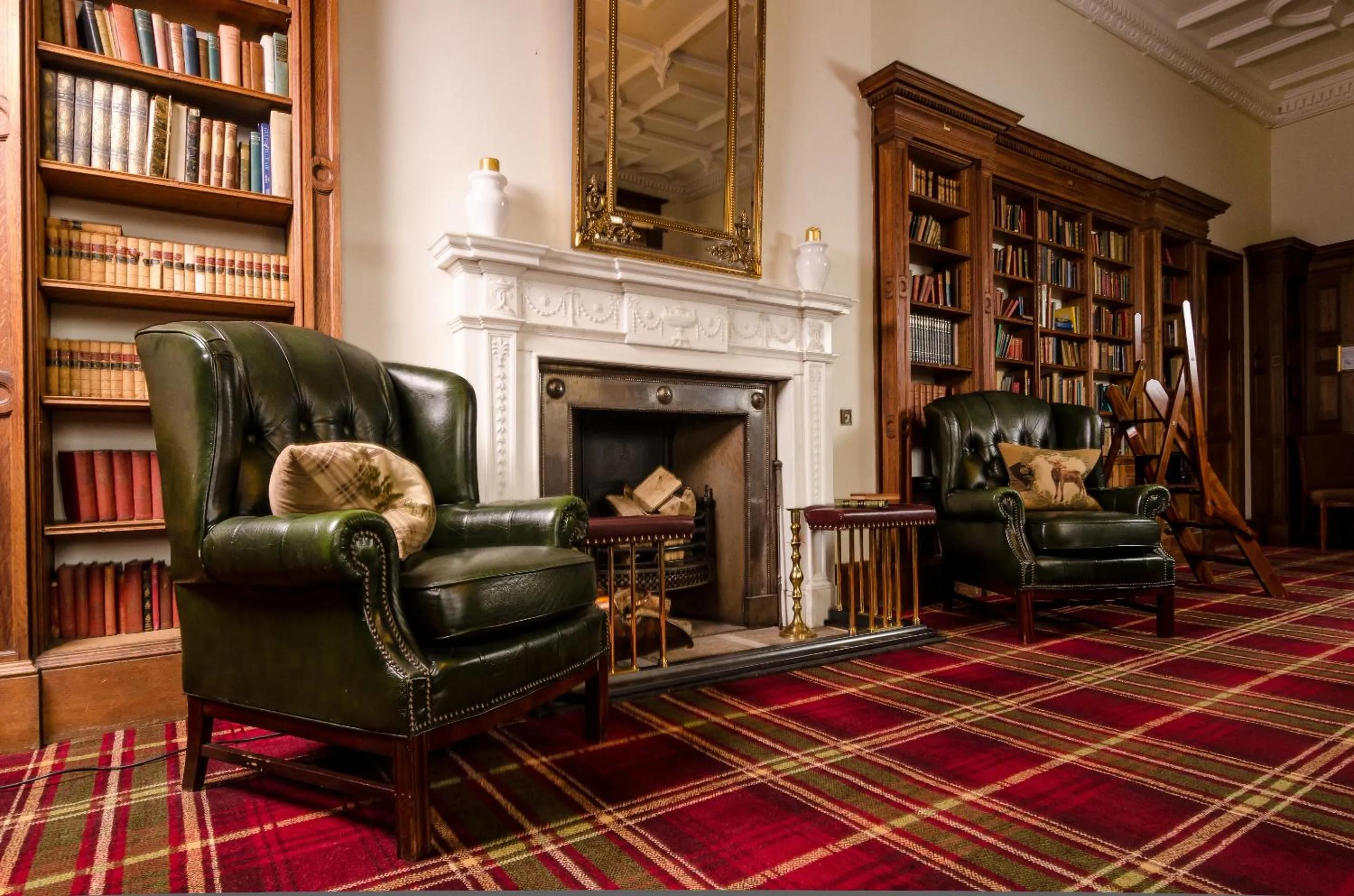 Library in Carberry Tower Mansion House and Estate