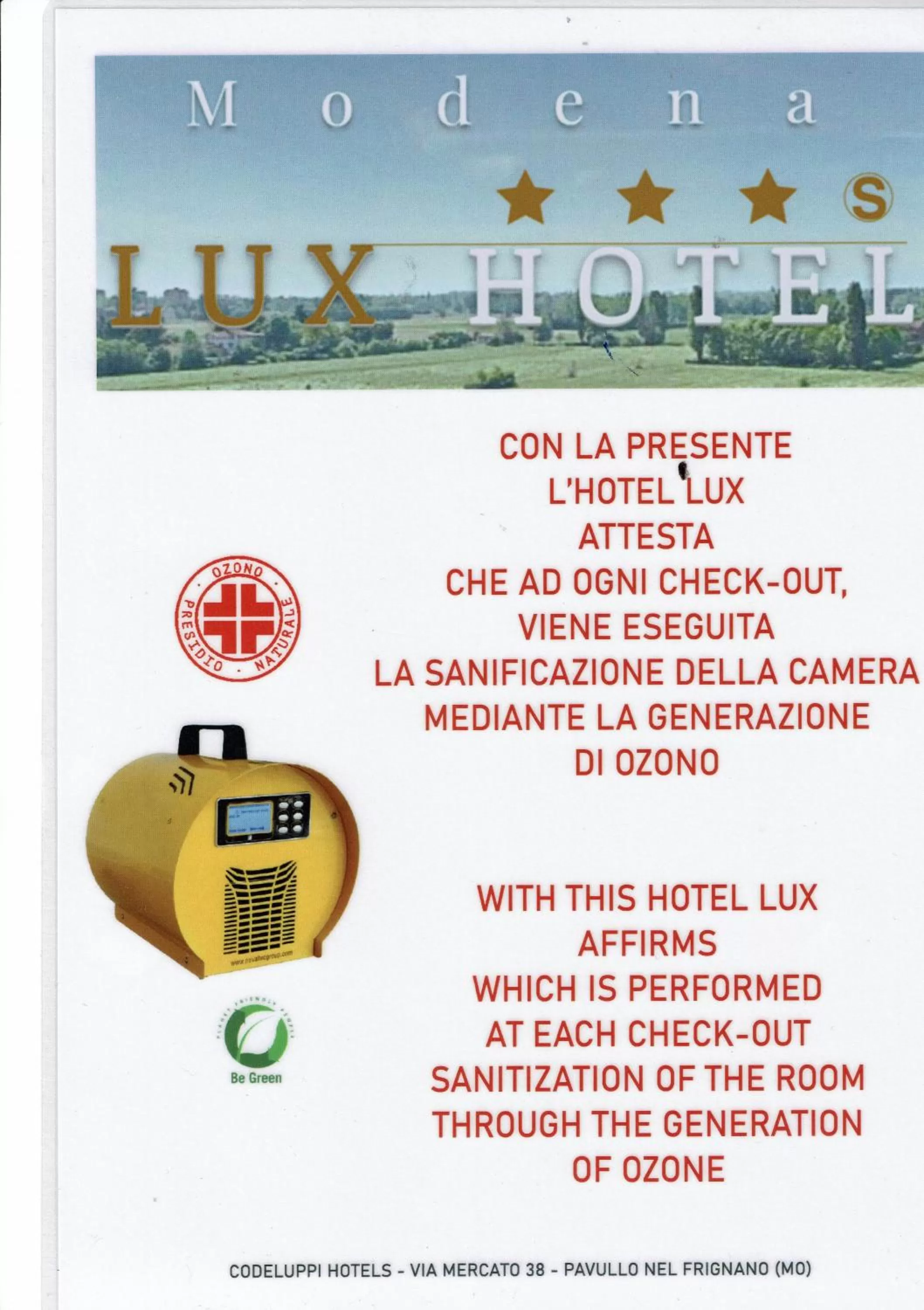 Certificate/Award in Hotel Lux
