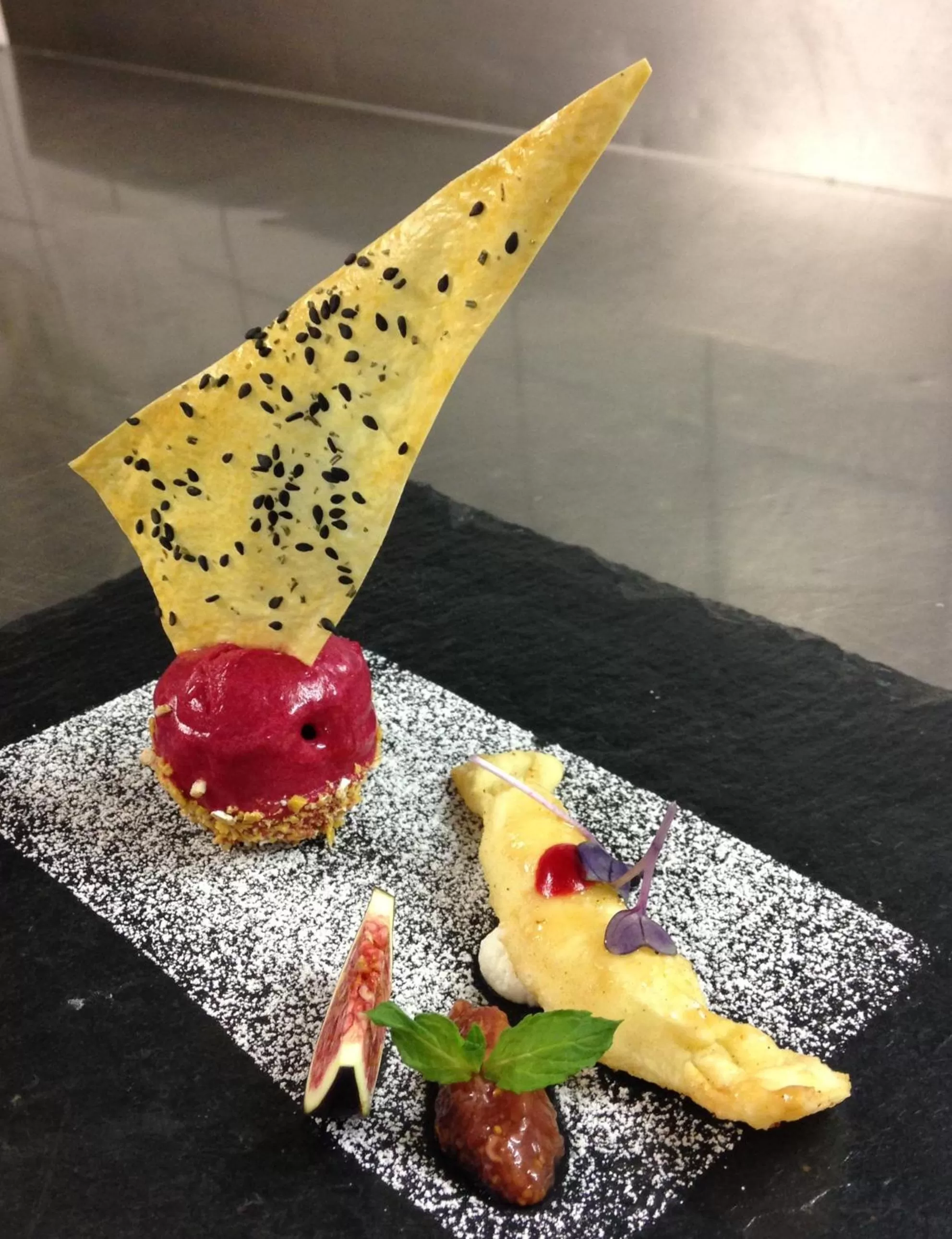 Food close-up, BBQ Facilities in Hotel Restaurant Jaegersteig