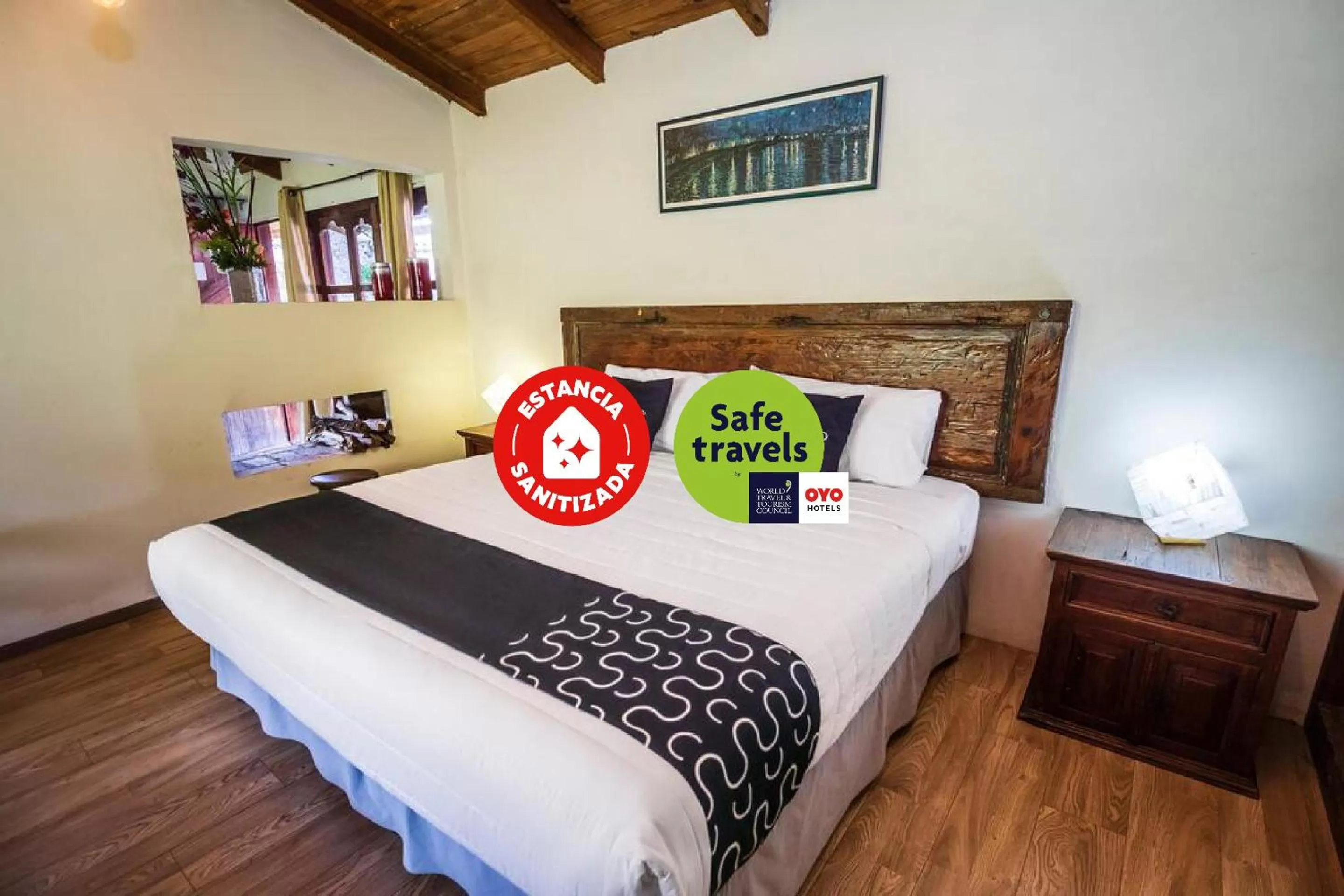 Bed in Hotel Pozo Viejo