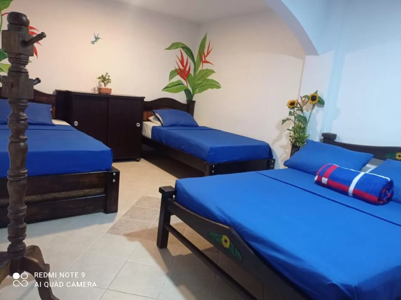 Bed in Hotel Plaza Calarcá