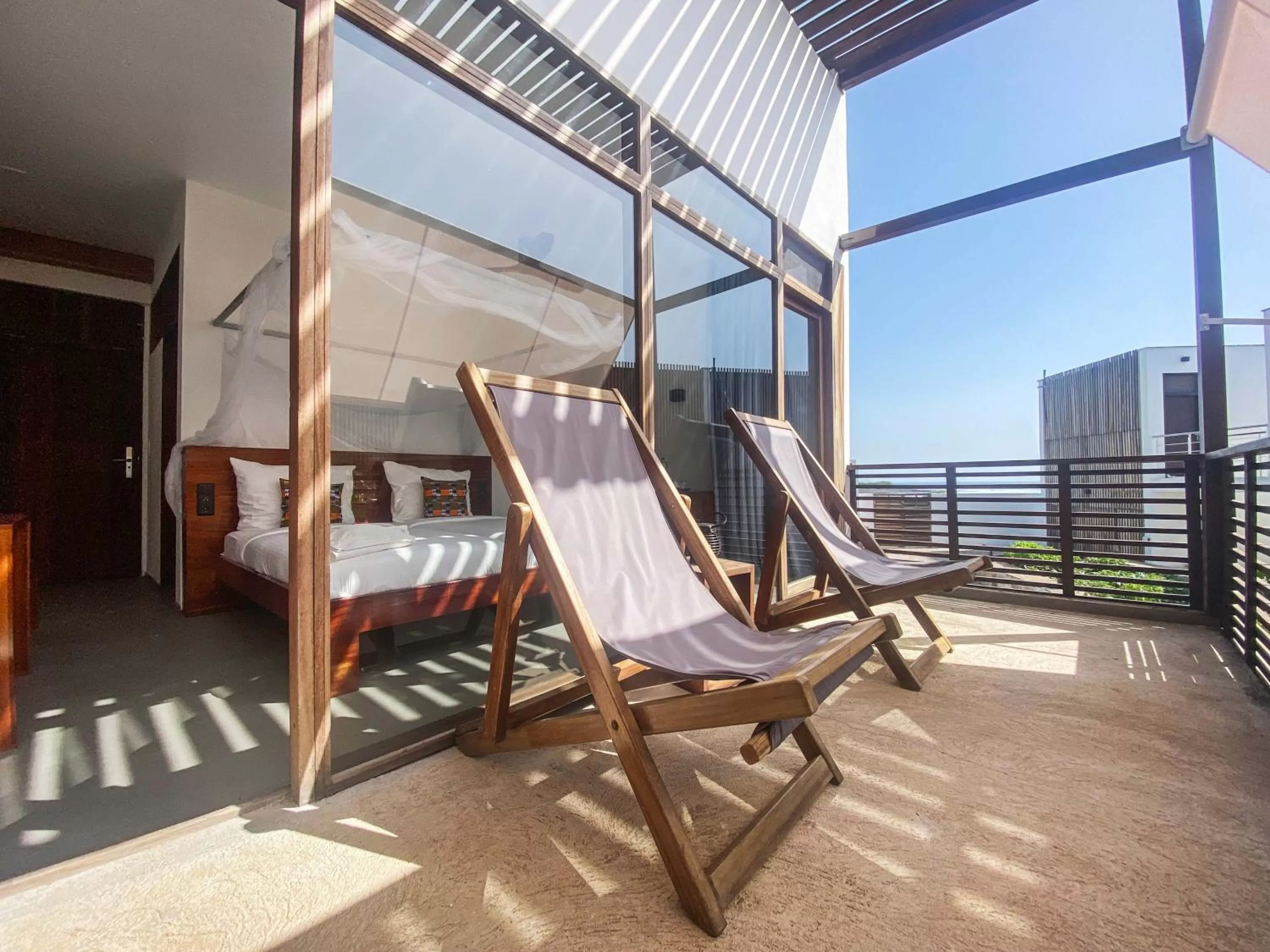 Balcony/Terrace in King Fisher Village Eco-Boutique Hotel