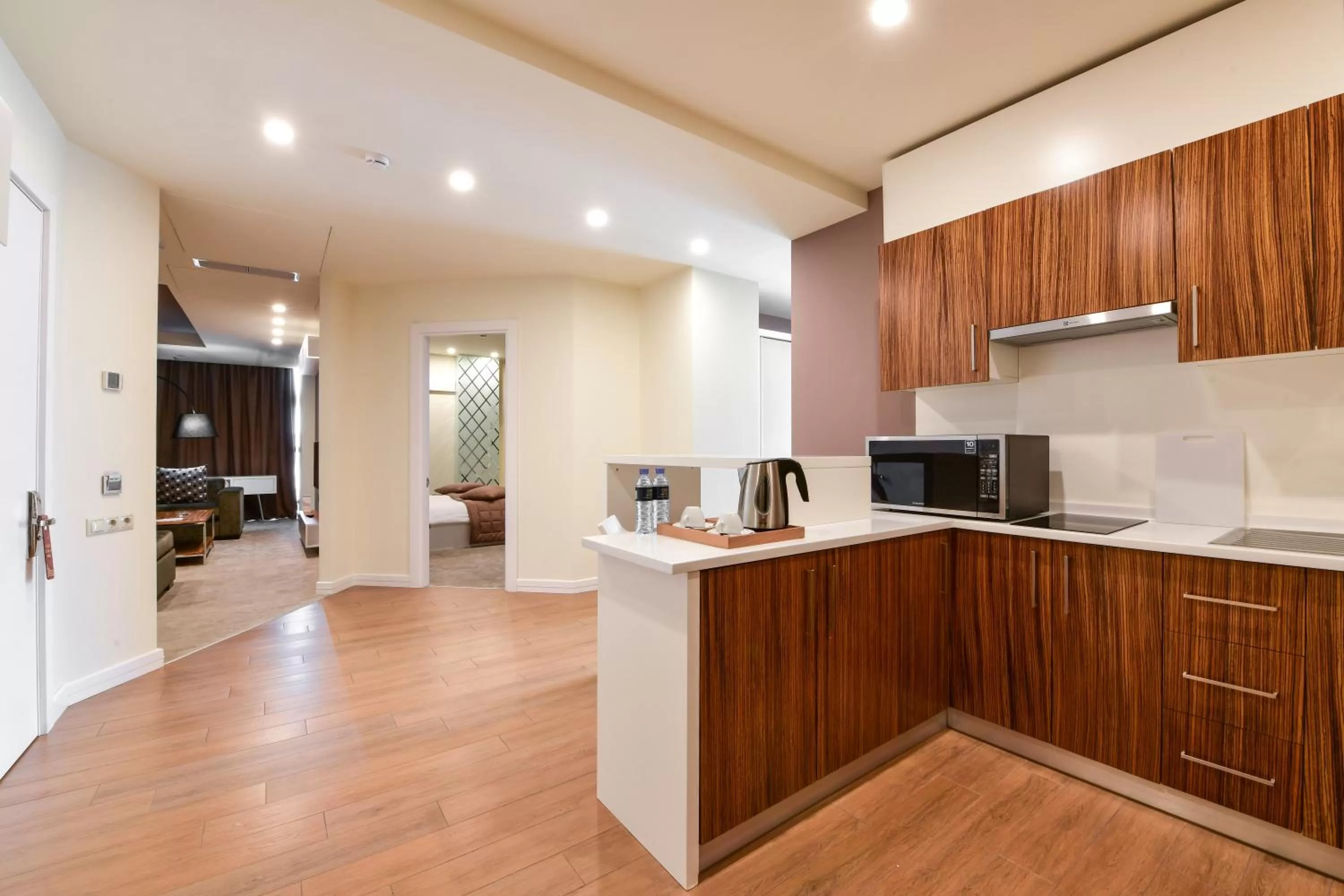 Kitchen or kitchenette in Opera Suite Hotel
