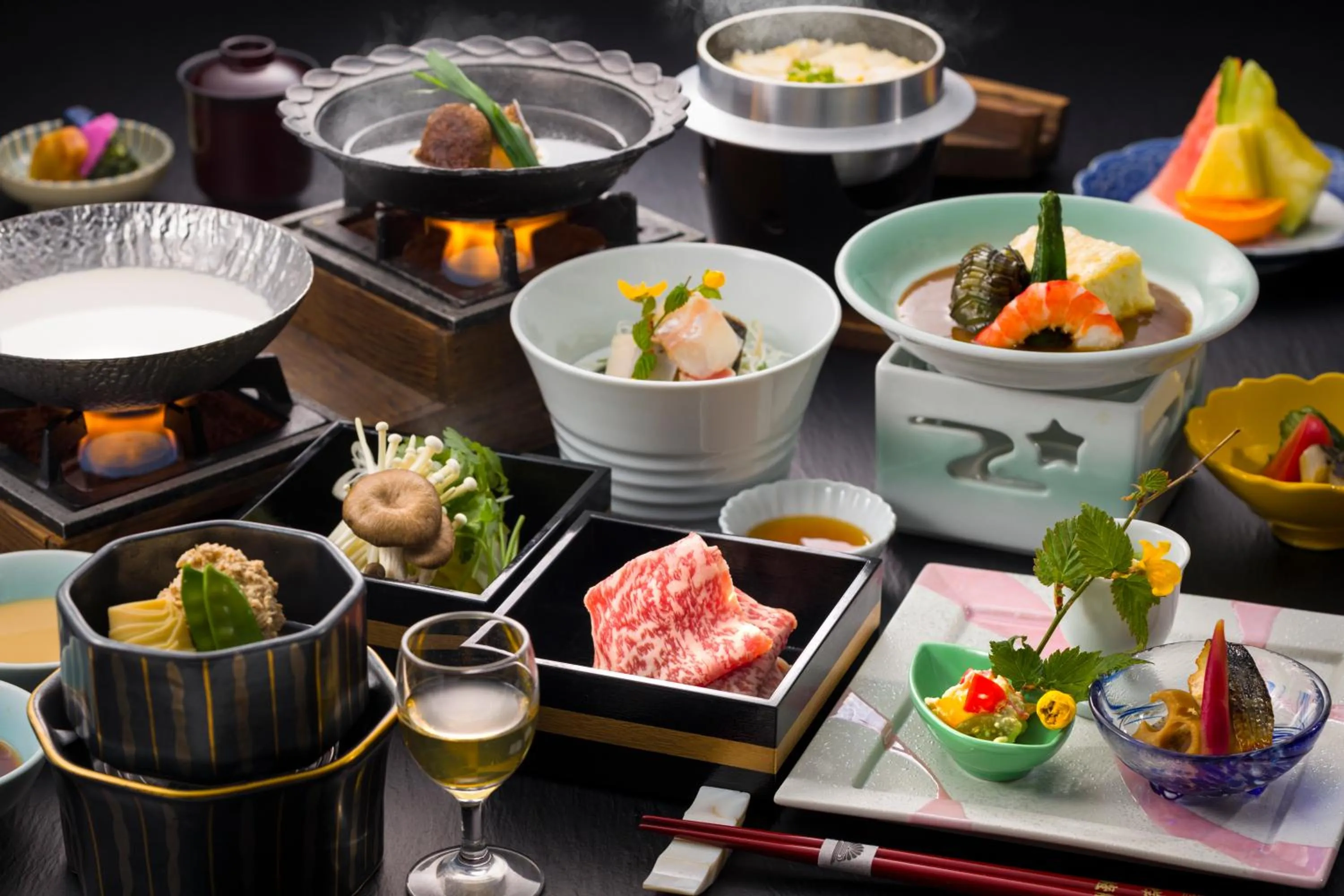 Dinner in Kishigon Ryokan