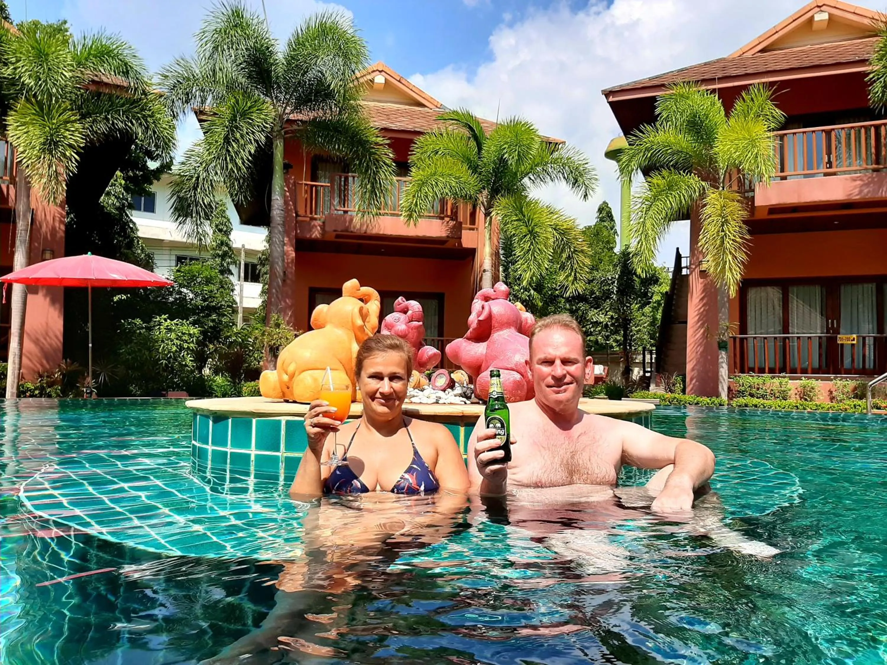 People in Andamanee Boutique Resort Aonang Krabi - Free Beach Shuttle