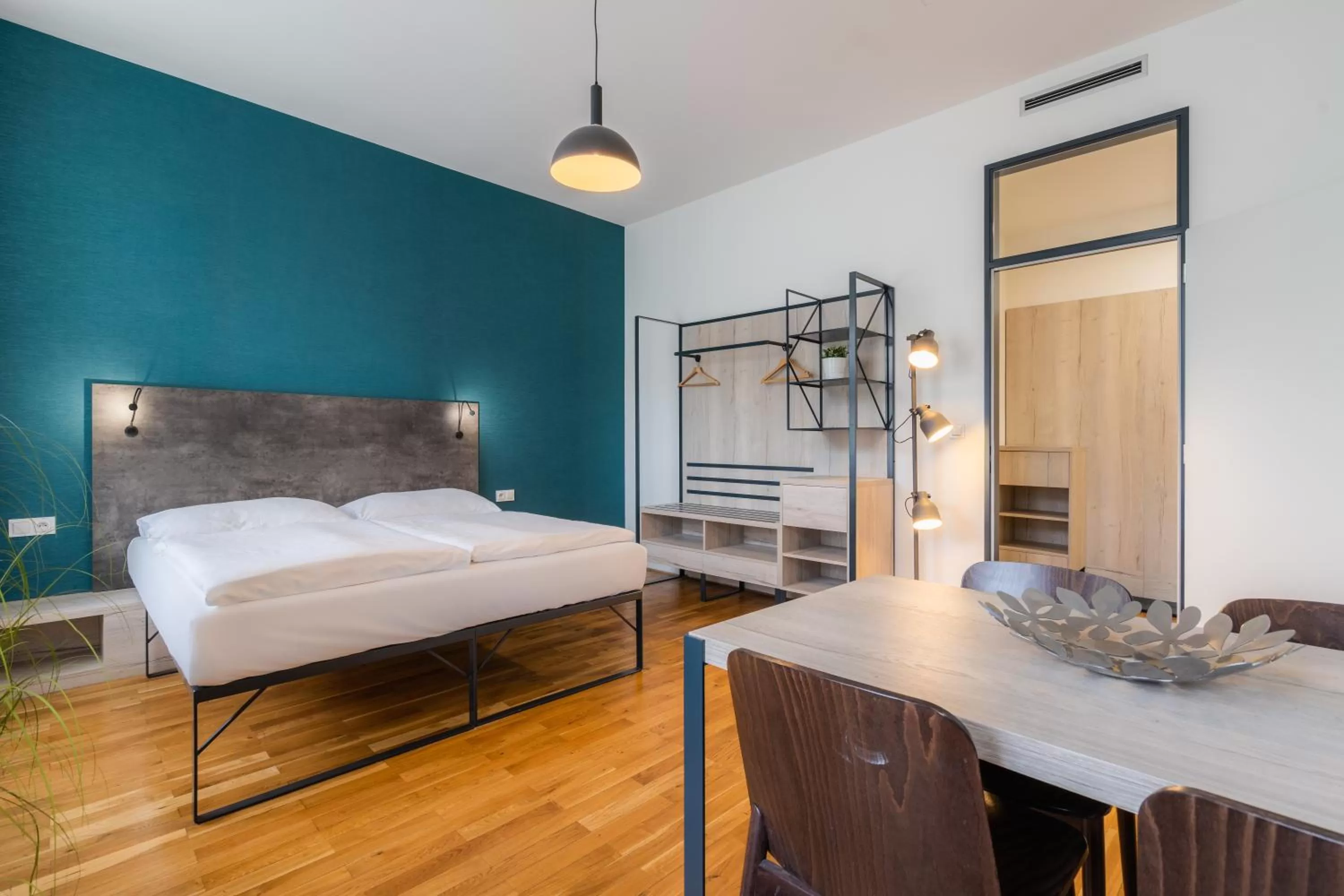 Bed in EA ApartHotel Melantrich