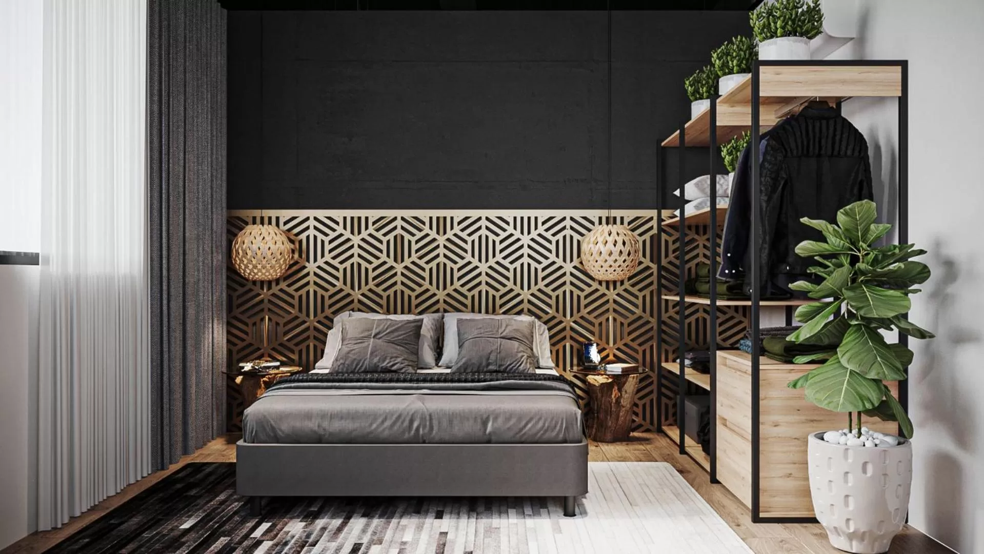 Bed in Hotel Lexum Estadio