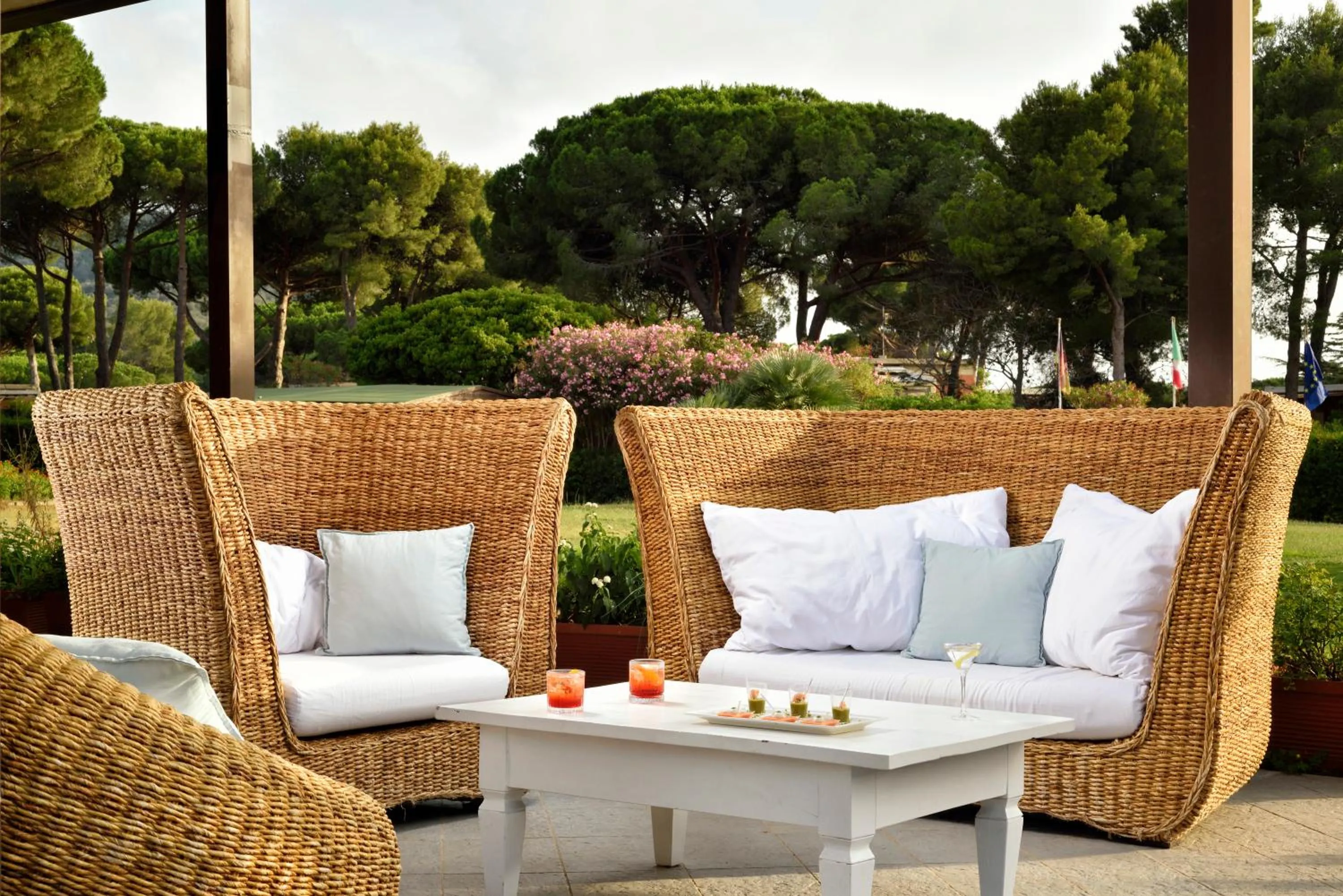 Patio in Golf Hotel Punta Ala