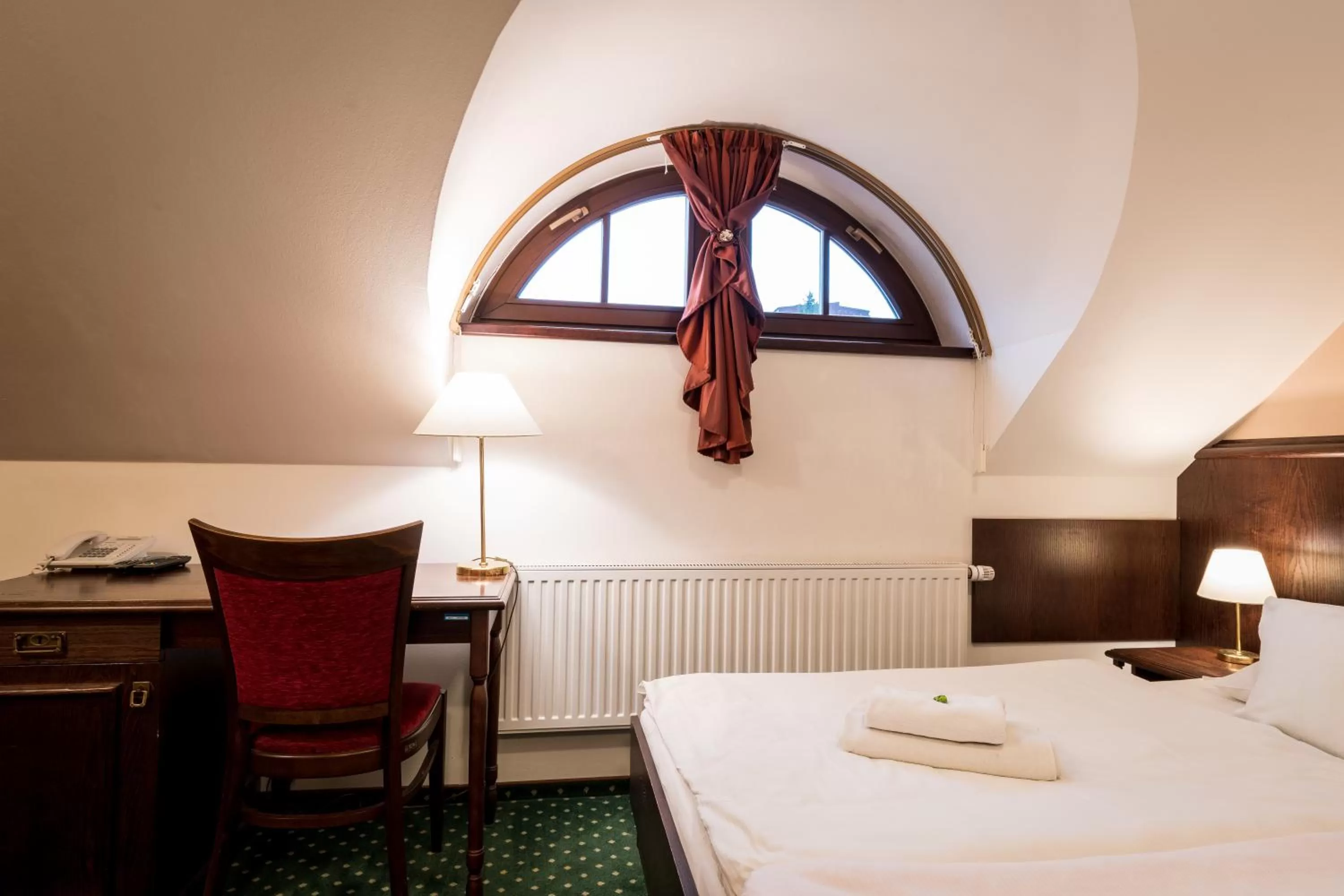 Bed in Hotel U Hejtmana Šarovce