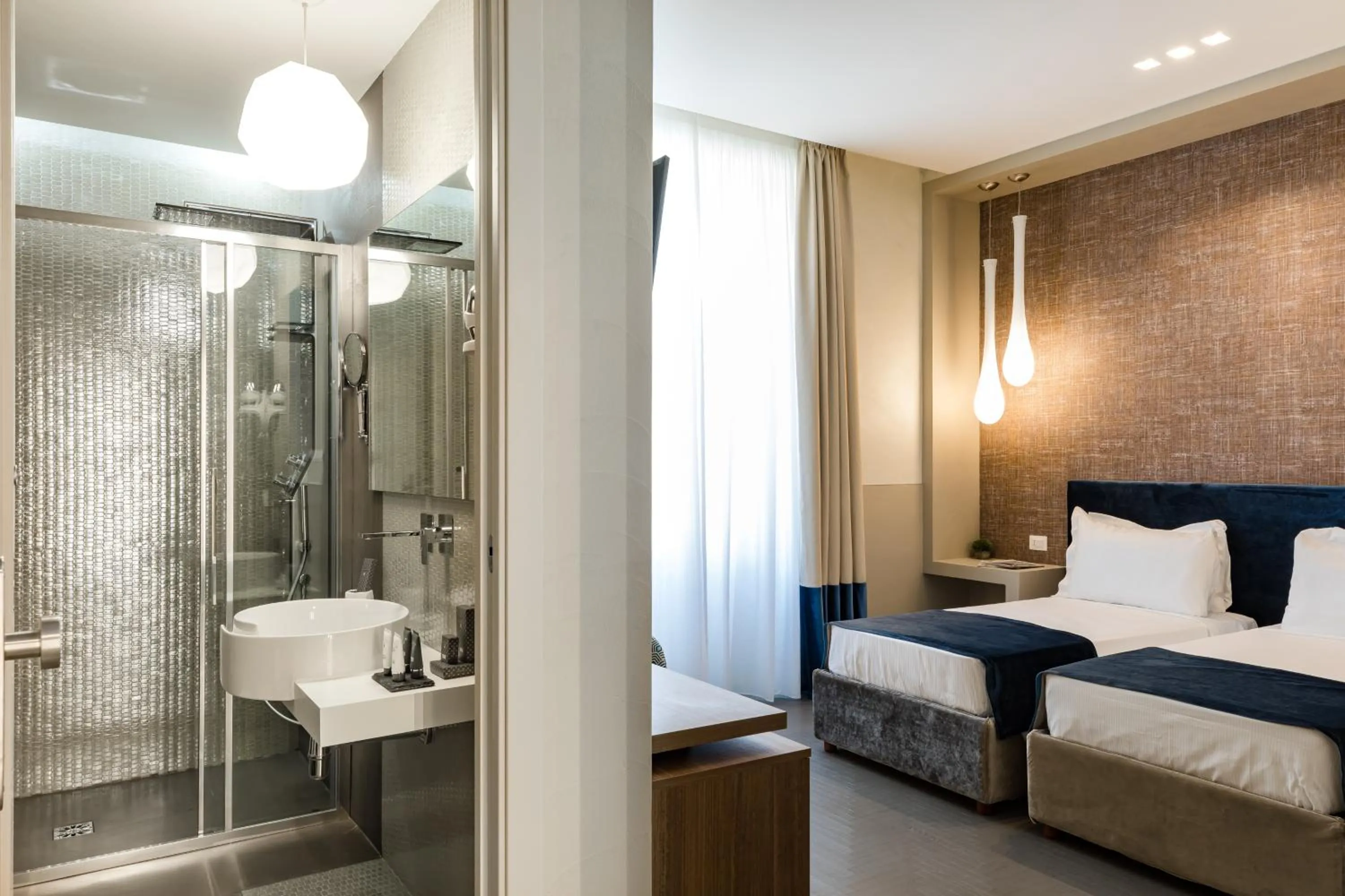 Bathroom, Bed in A World Aparts - Barberini Boutique Hotel