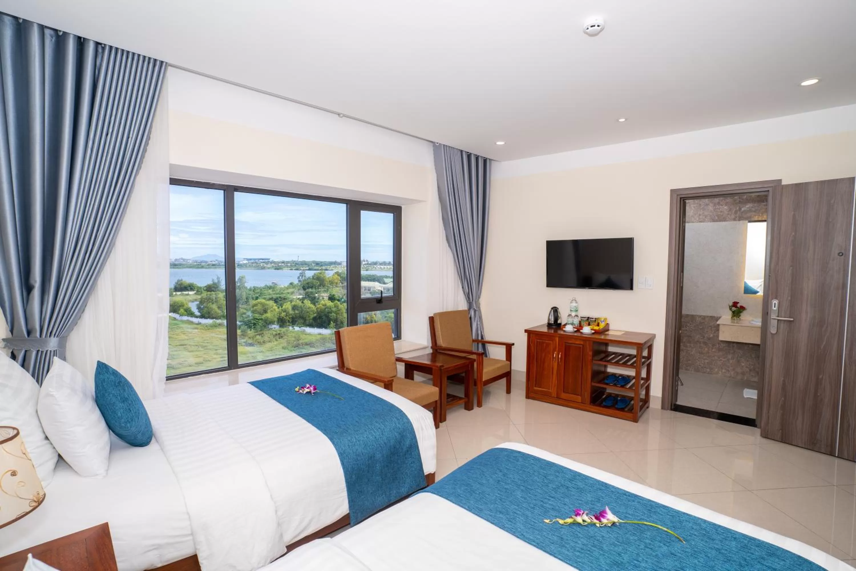 TV and multimedia, Bed in Navy Hotel Cam Ranh