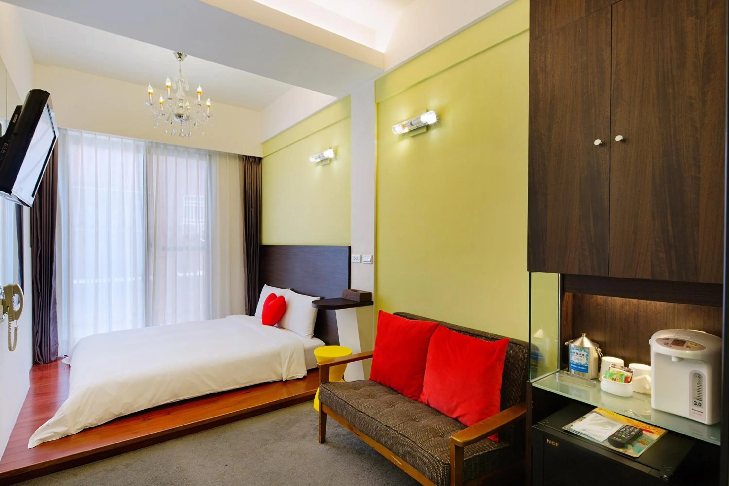 Bedroom, Bed in Hotel Les Champs Hualien