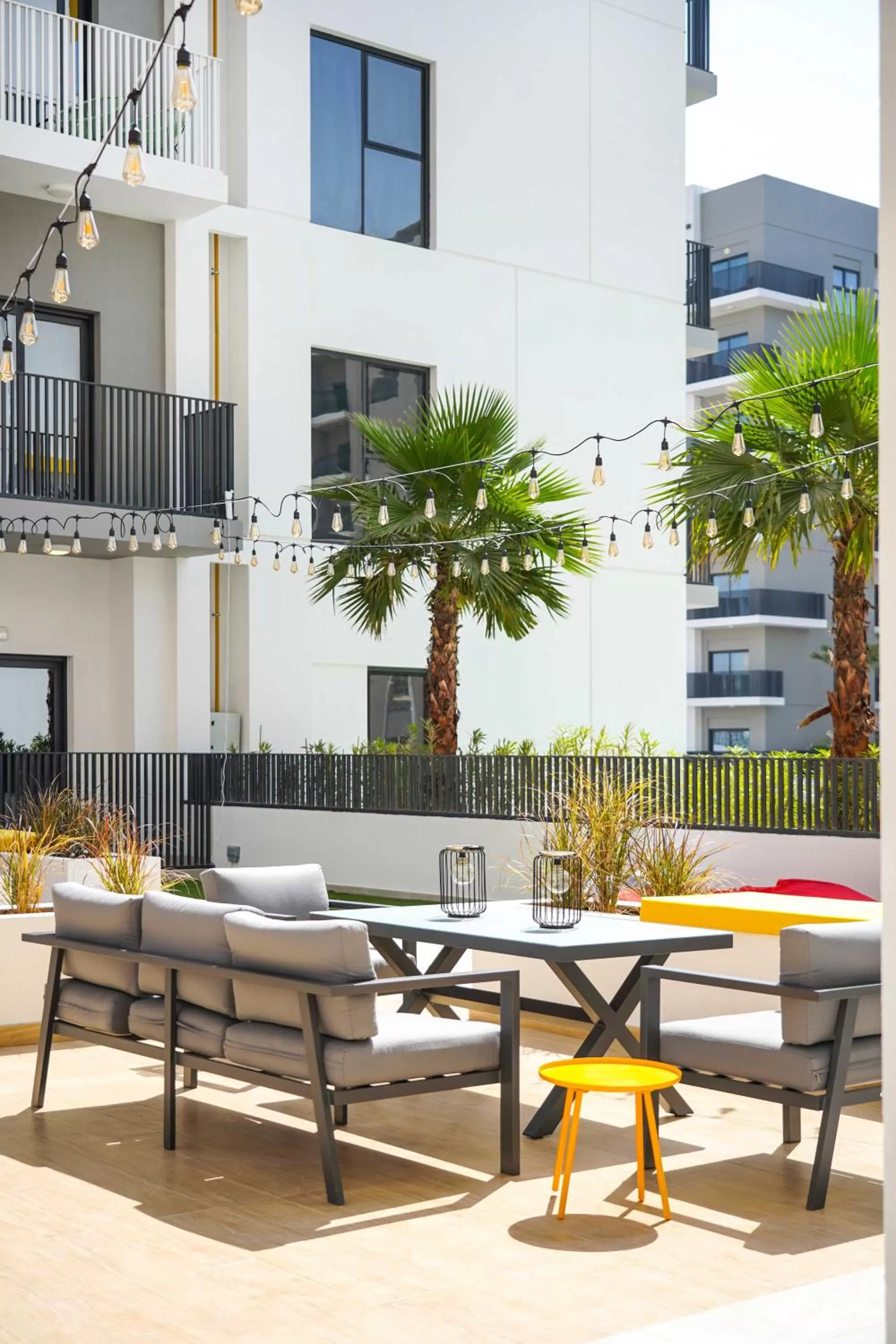 Patio in YouCo coliving Dubai