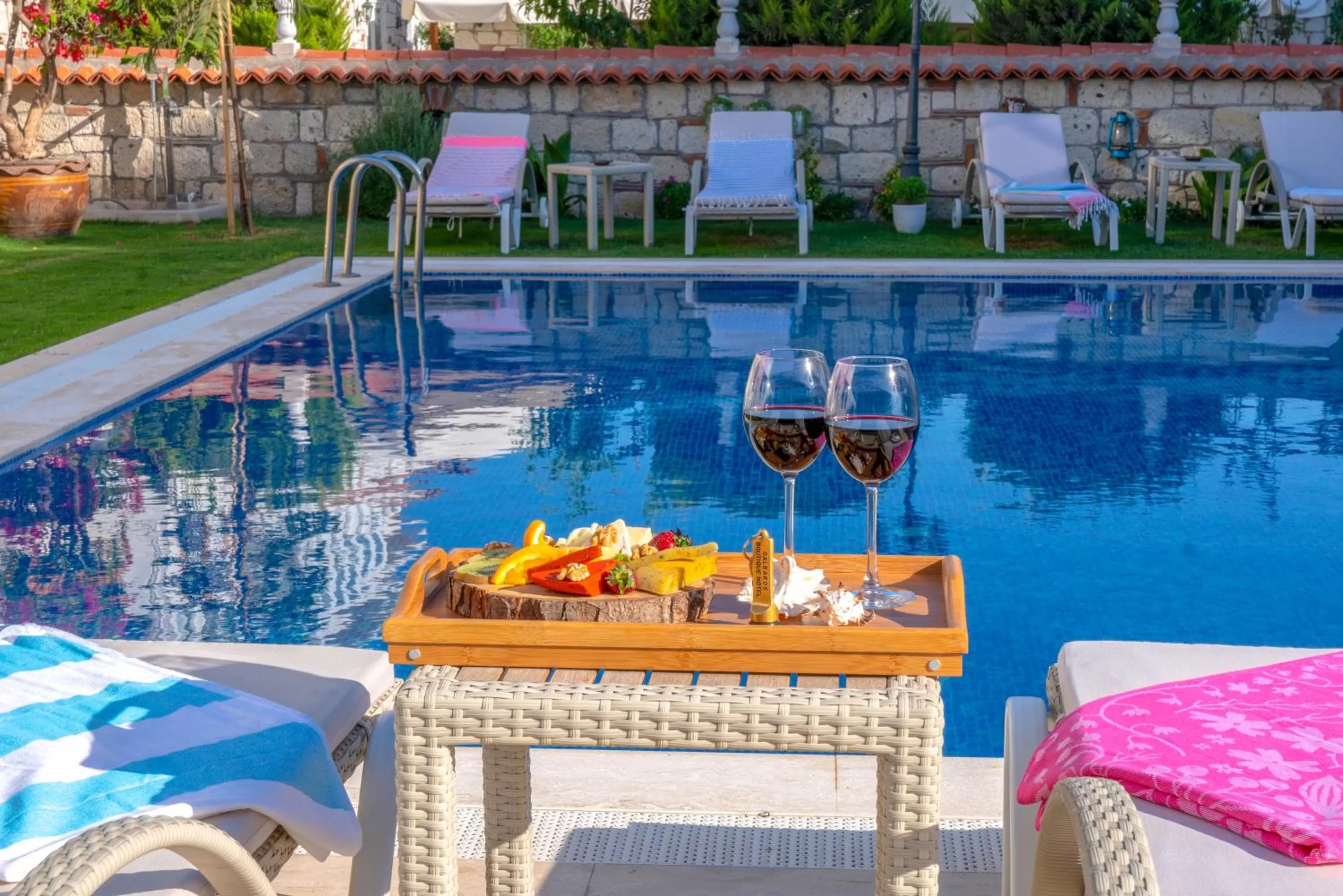 Pool view in Salbakos Herakleia Hotel