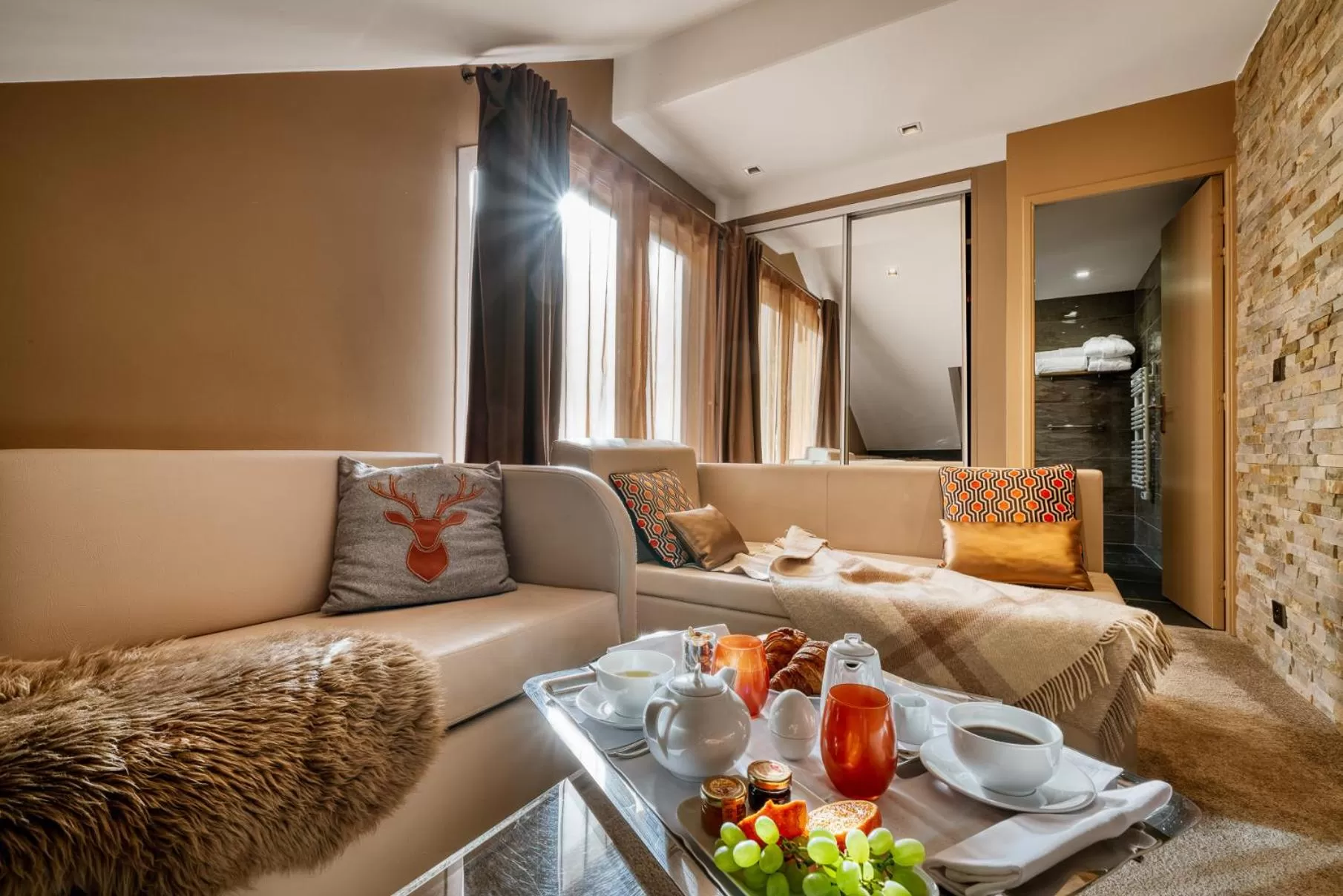 Living room in Hotel Le Tremplin