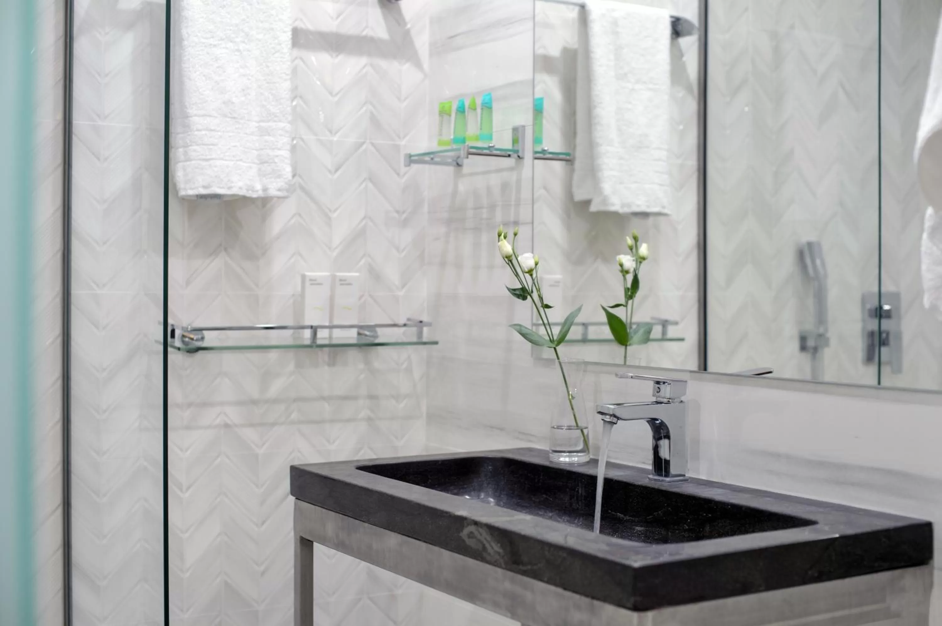 Shower in Athens Starlight Hotel