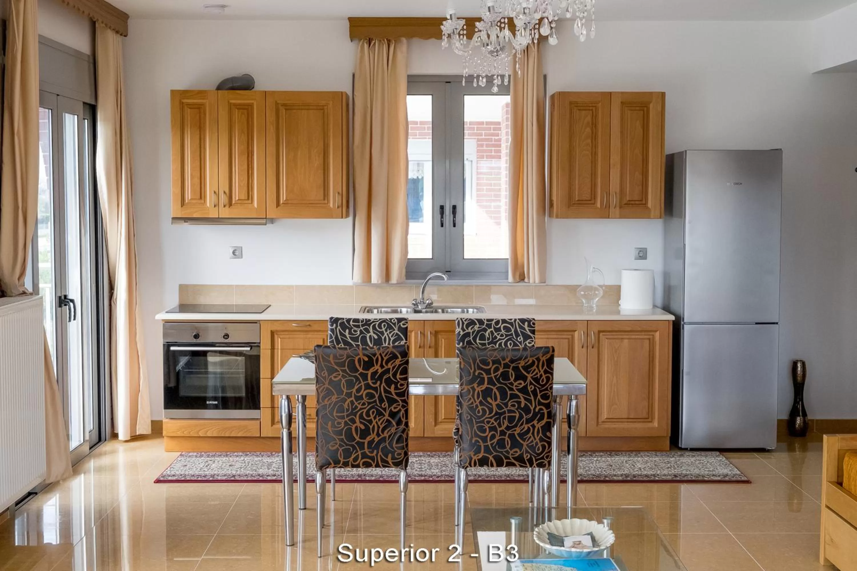 Kitchen or kitchenette in Ionion Star Hotel