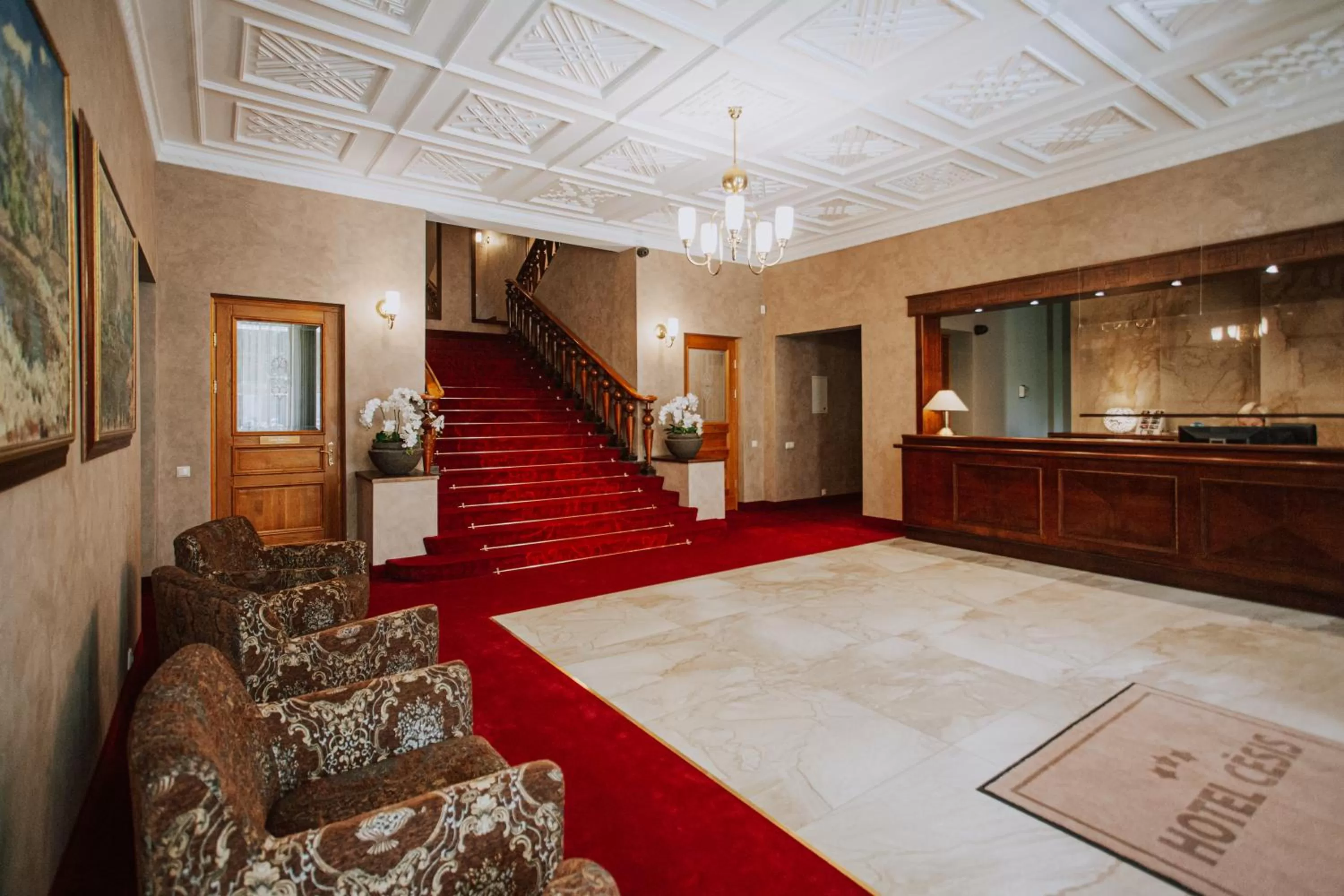 Lobby or reception in Hotel Cēsis