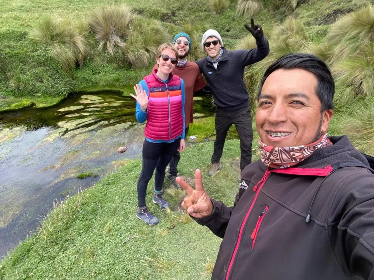 Family in Ruta de los volcanes "Casa de campo"