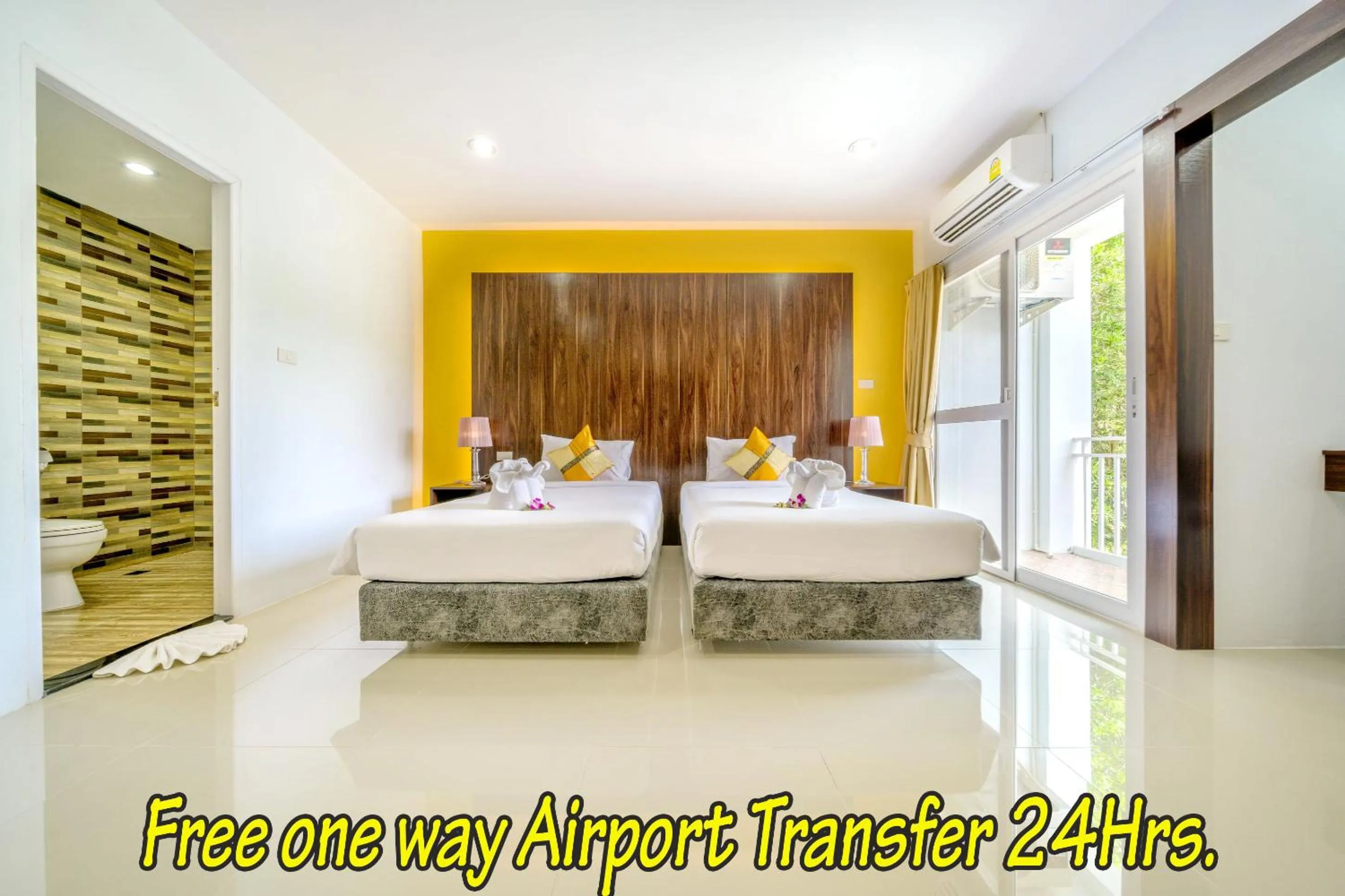 Photo of the whole room, Bed in Naiyang Place - Phuket Airport