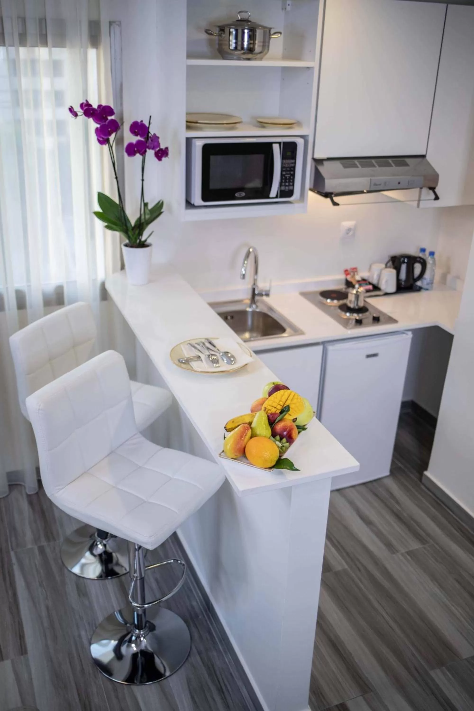 Kitchen or kitchenette in Hotel De Ville