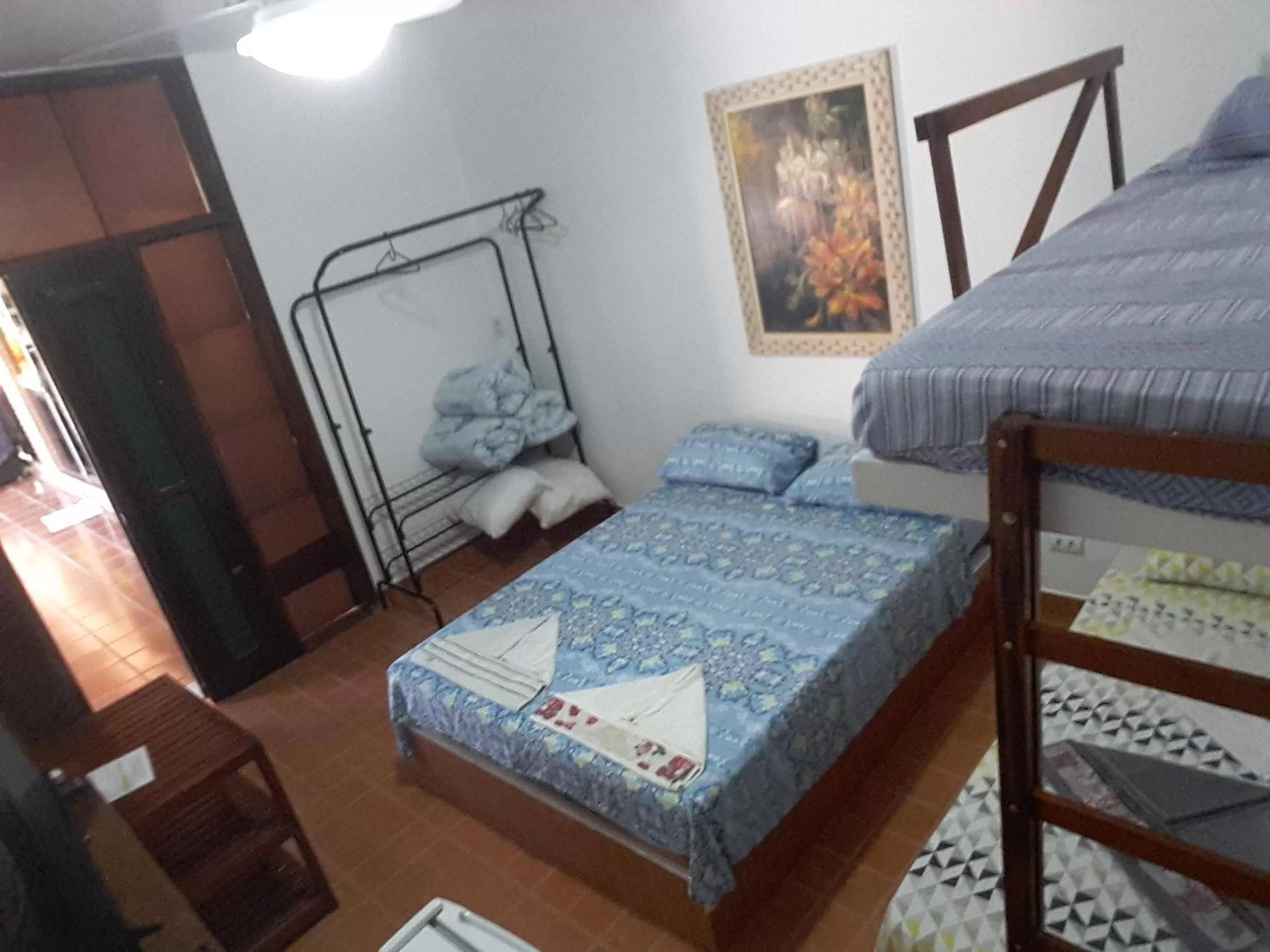 Bed in Pousada Na Praia Ubatuba