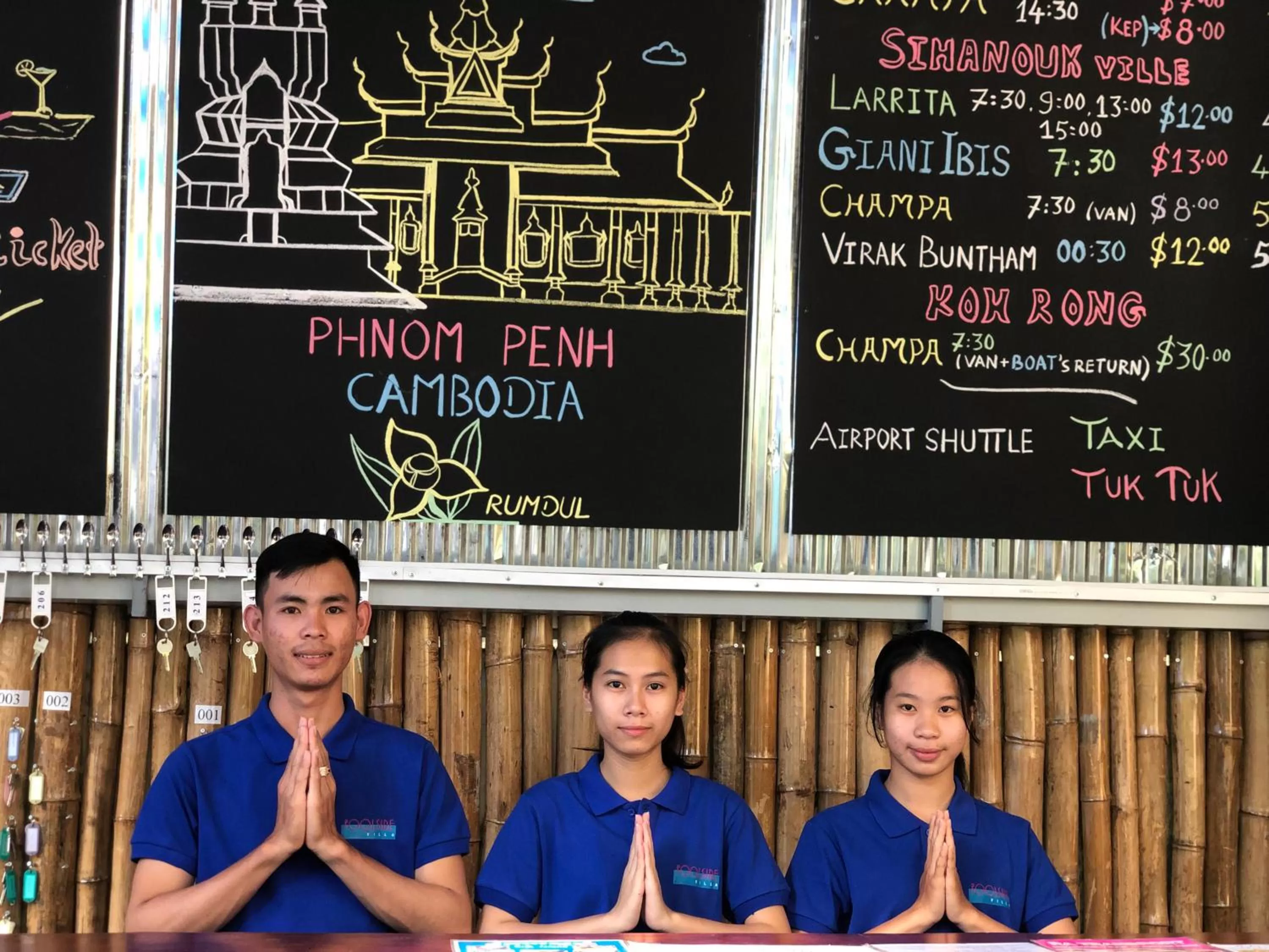 Staff in Poolside Villa