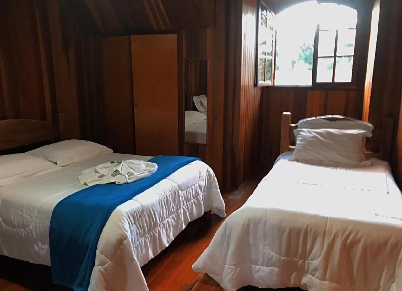 Bed in Pousada da Lua