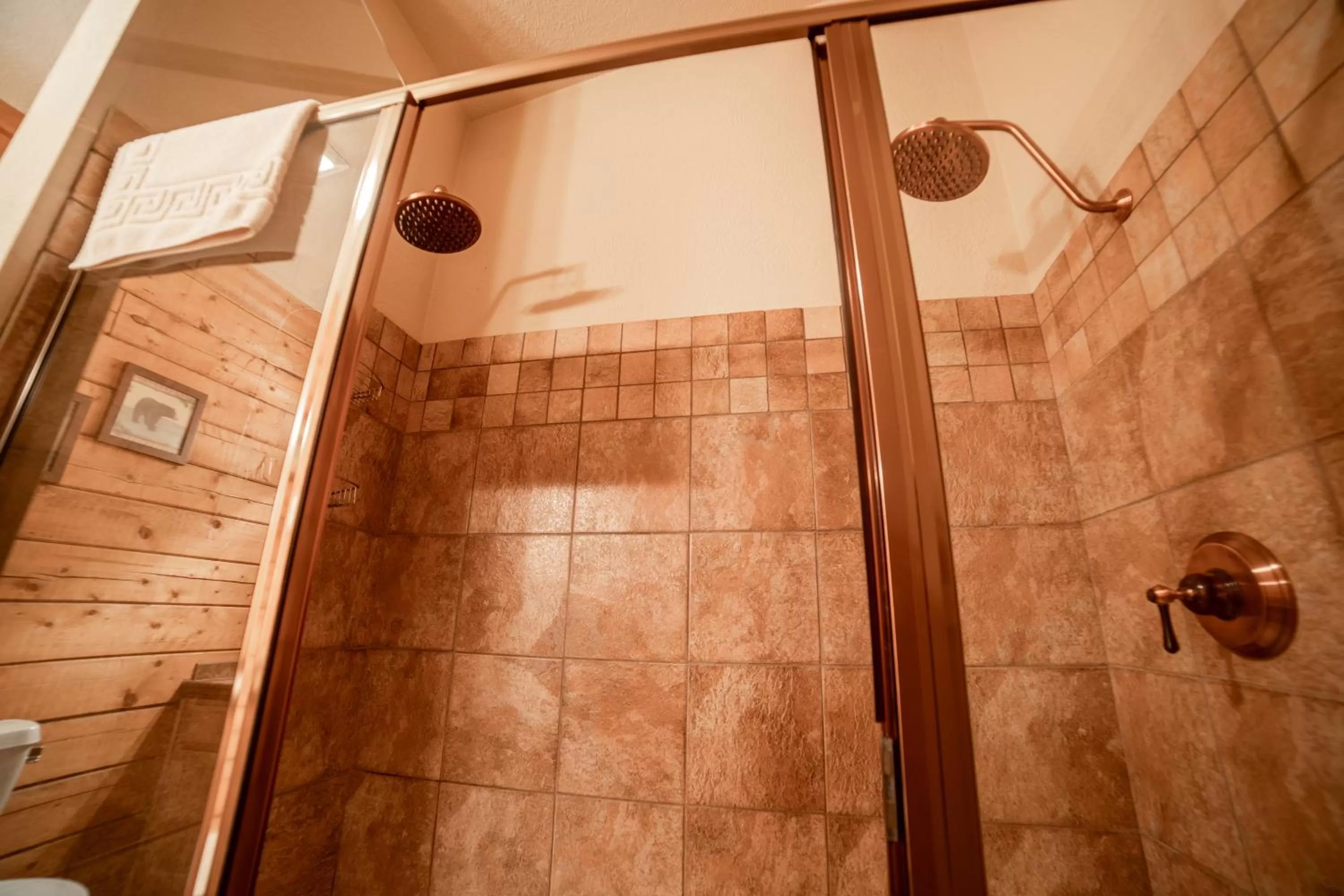 Shower in Cabins at Grand Mountain