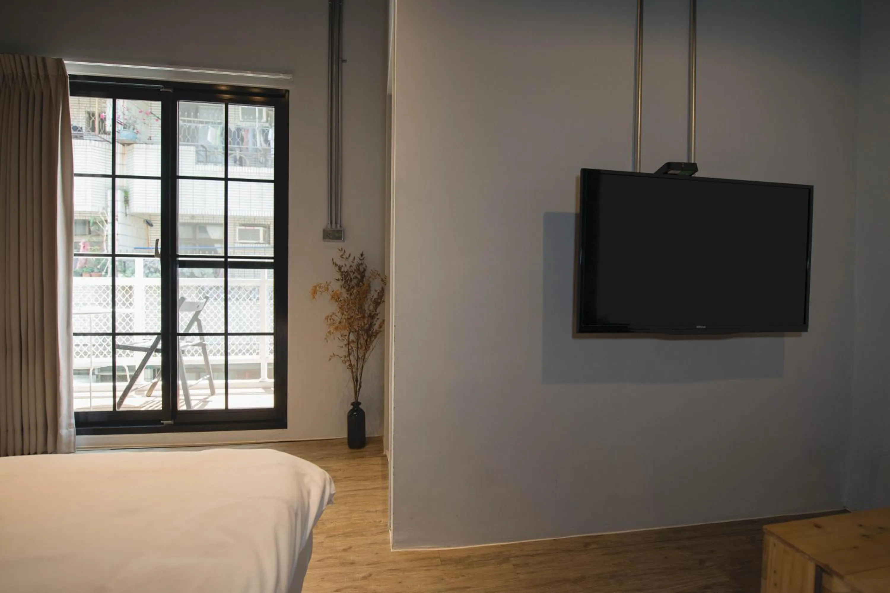 Bed in 被愛咖啡小旅館 Birdeye Garden