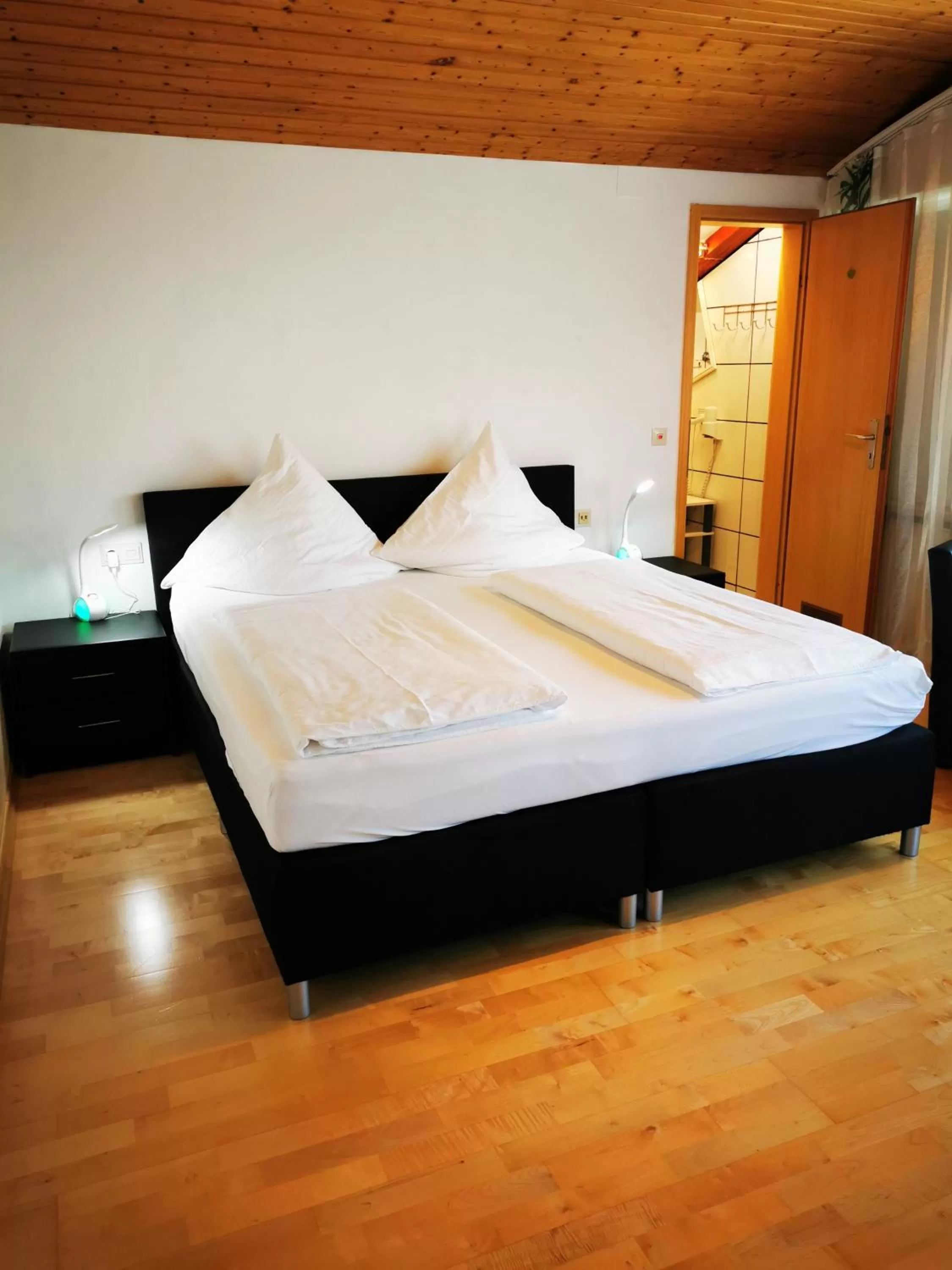 Bed in Pension Mozart