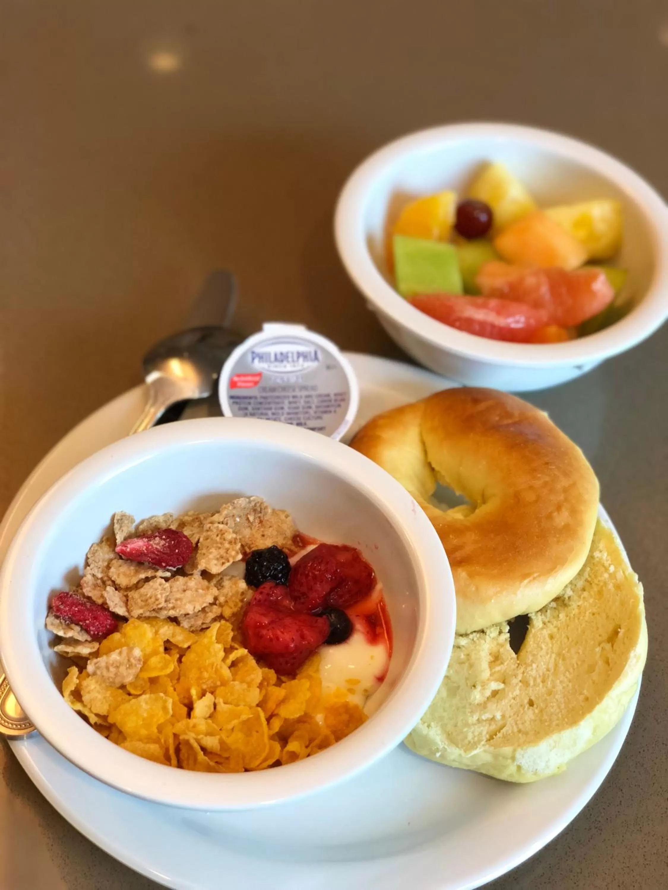 American breakfast in Country Inn & Suites by Radisson, San Jose International Airport, CA