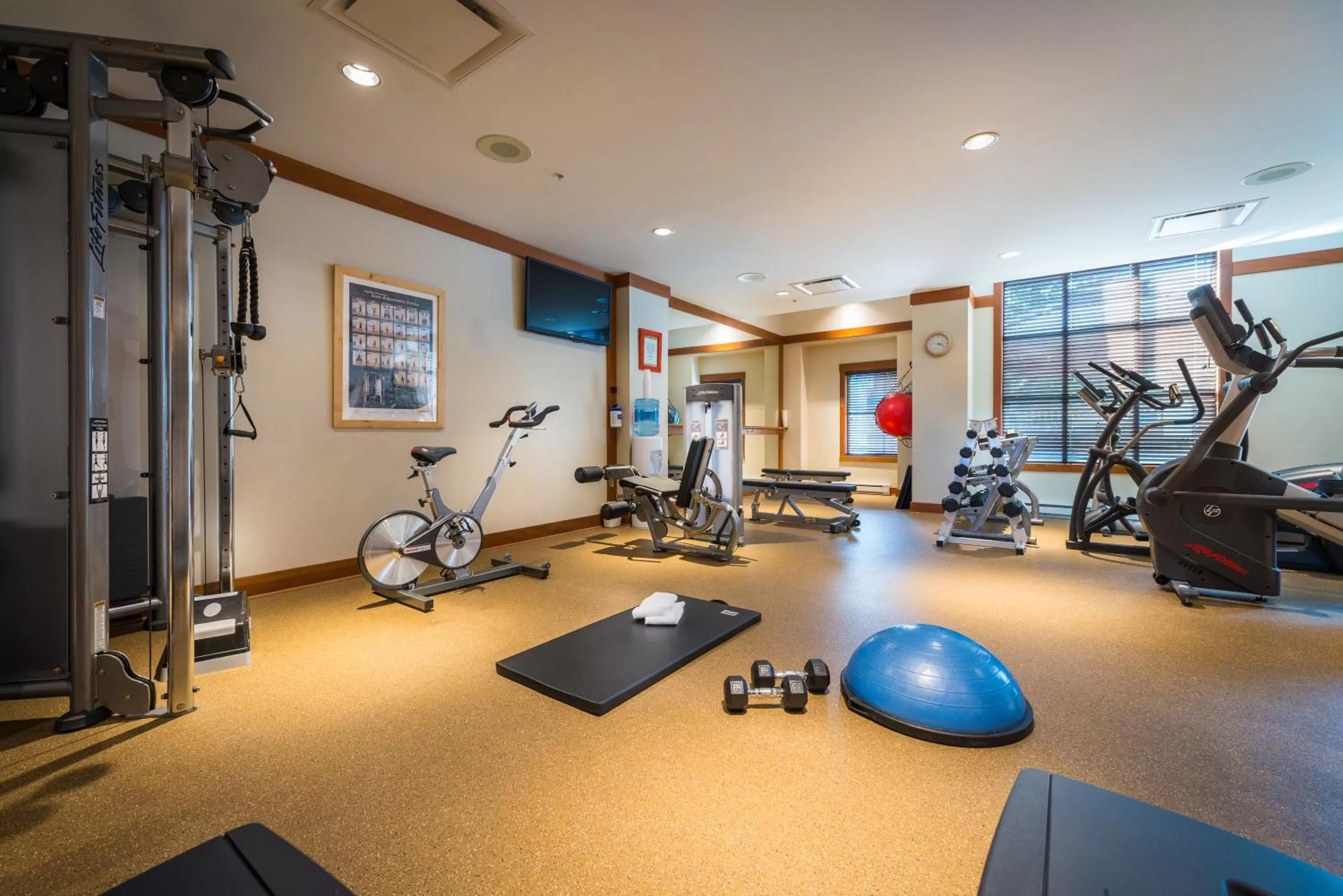 Fitness centre/facilities in First Tracks Lodge, by Lodging Ovations